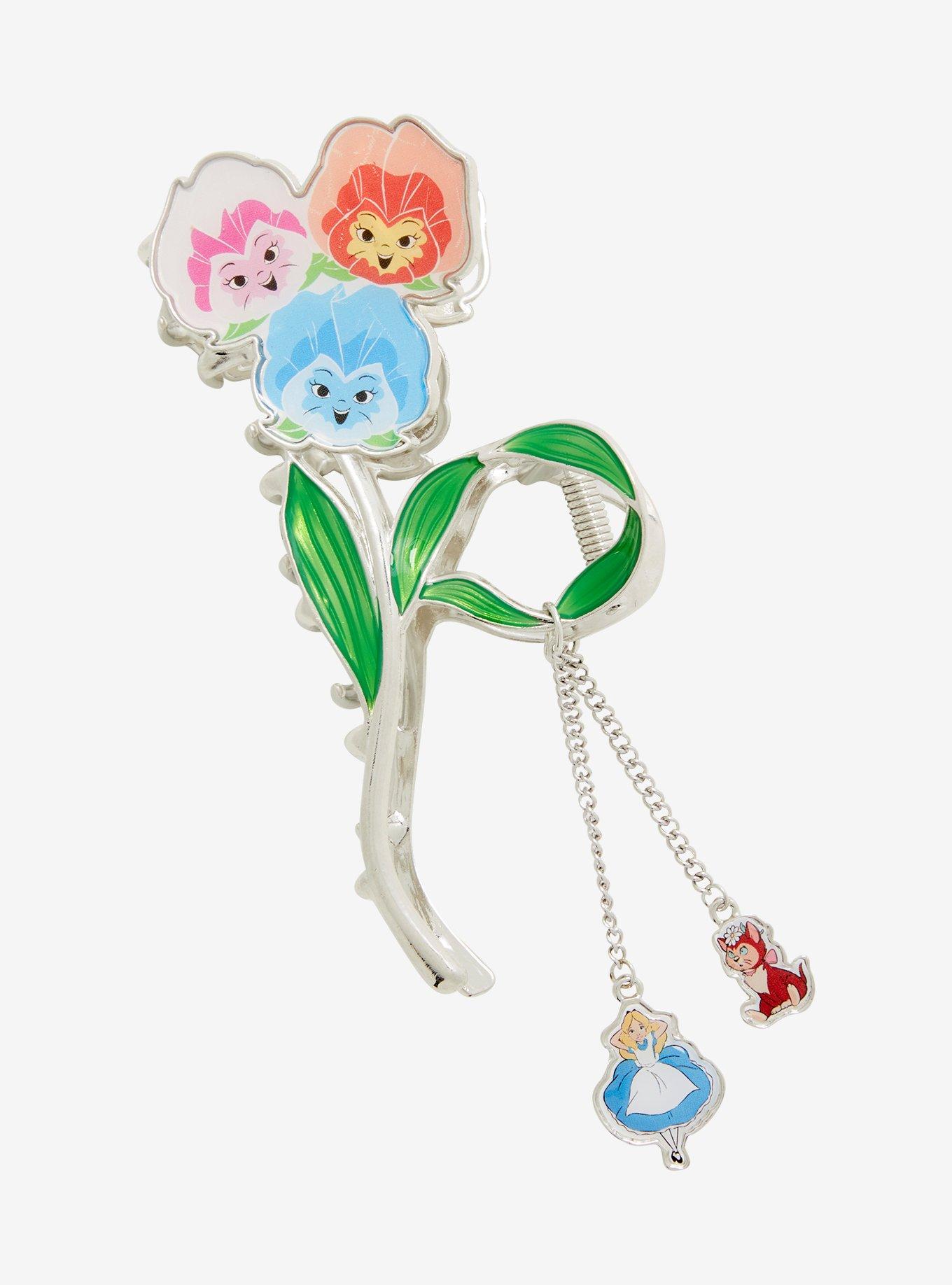 Disney Alice In Wonderland Flowers Claw Hair Clip, , alternate
