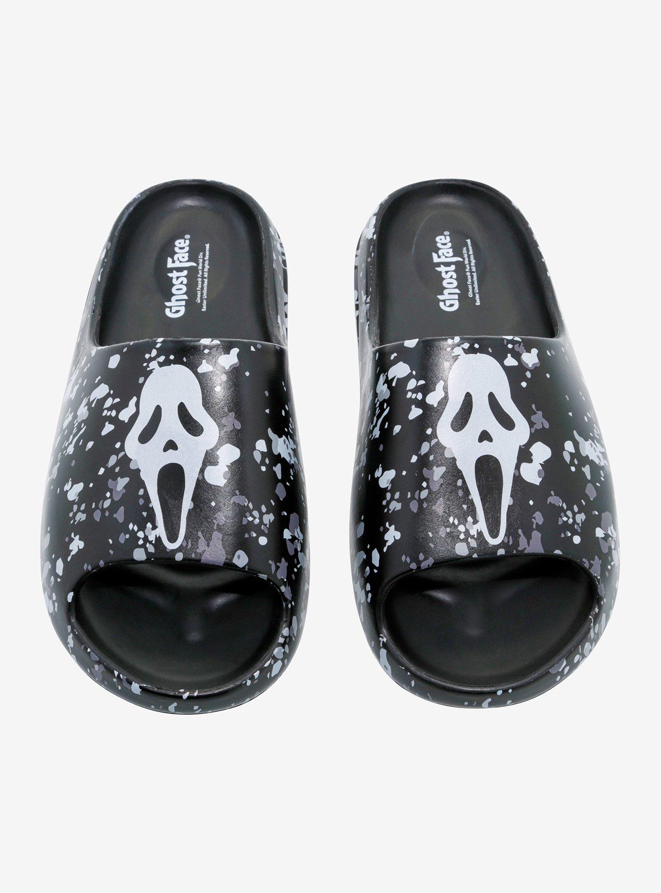 Ghost Face Splatter Slide Sandals, MULTI, alternate