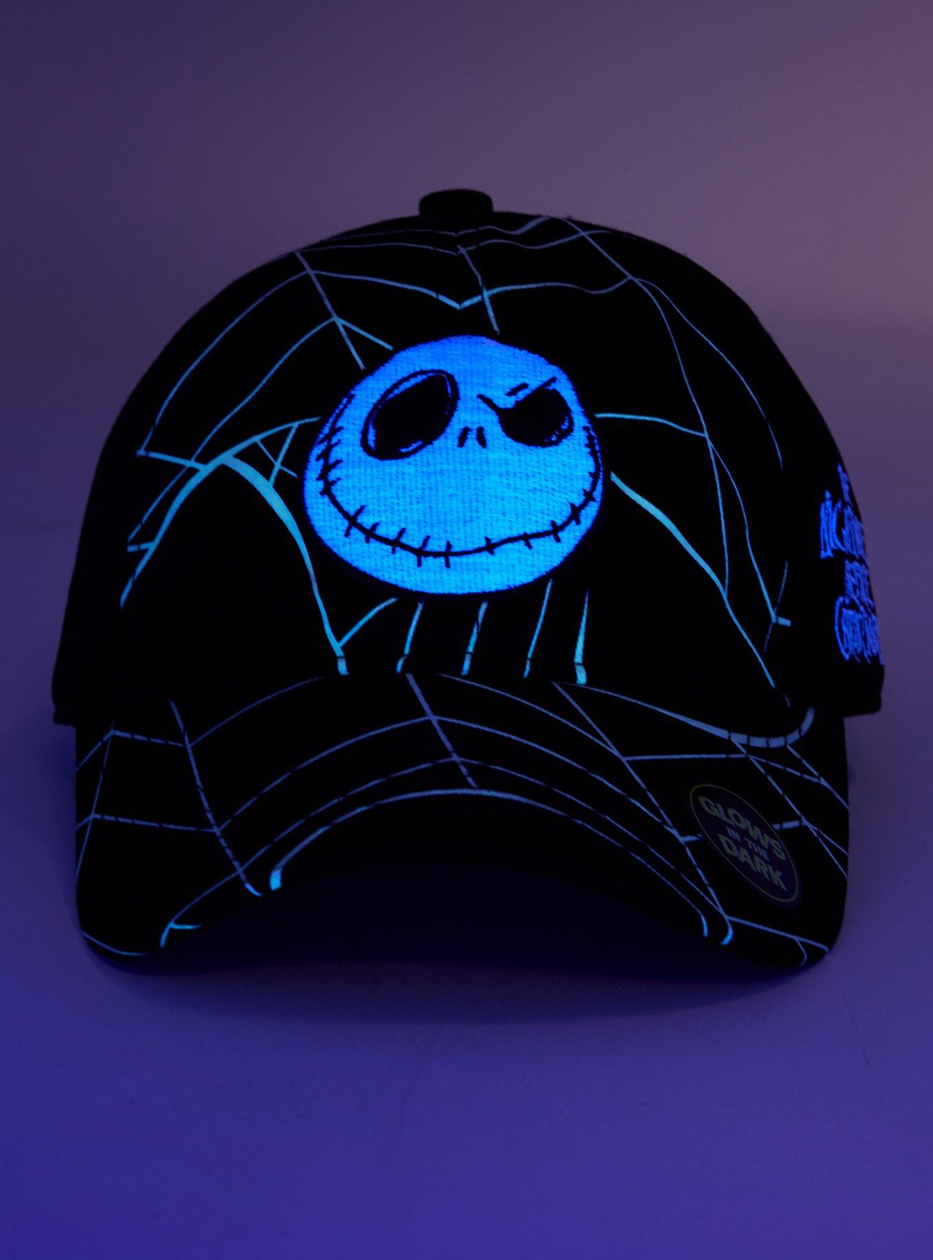 The Nightmare Before Christmas Jack Web Glow-In-The-Dark Dad Cap, , alternate