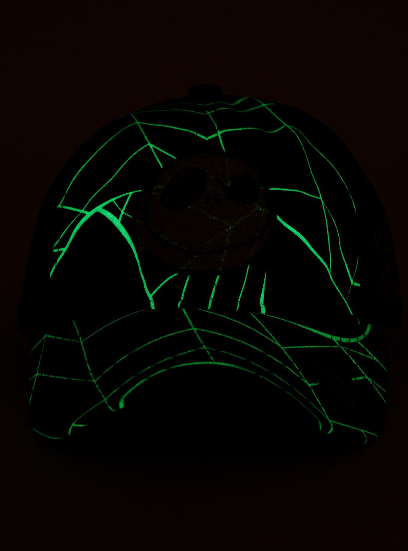 The Nightmare Before Christmas Jack Web Glow-In-The-Dark Dad Cap, , alternate