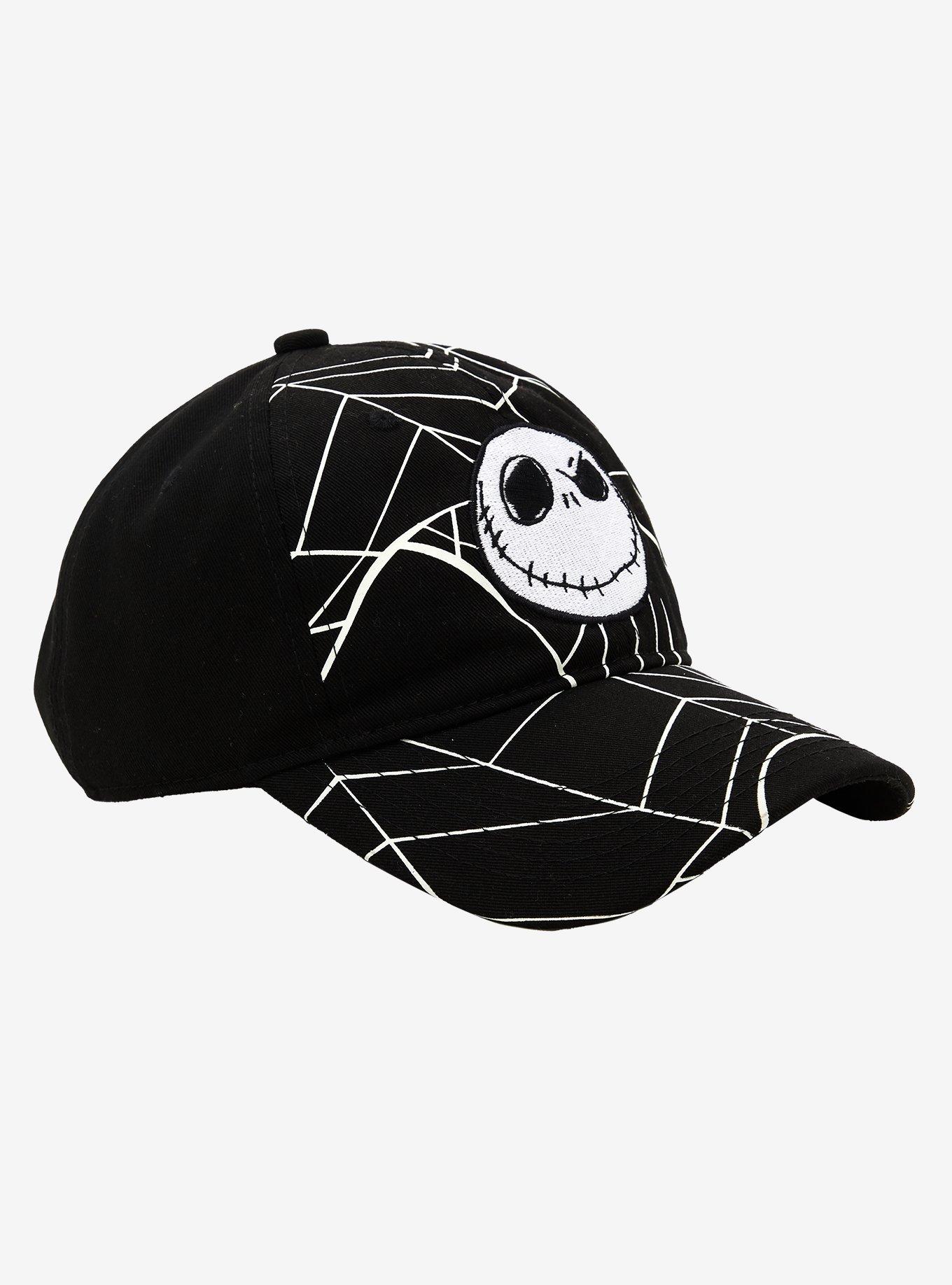 The Nightmare Before Christmas Jack Web Glow-In-The-Dark Dad Cap, , alternate