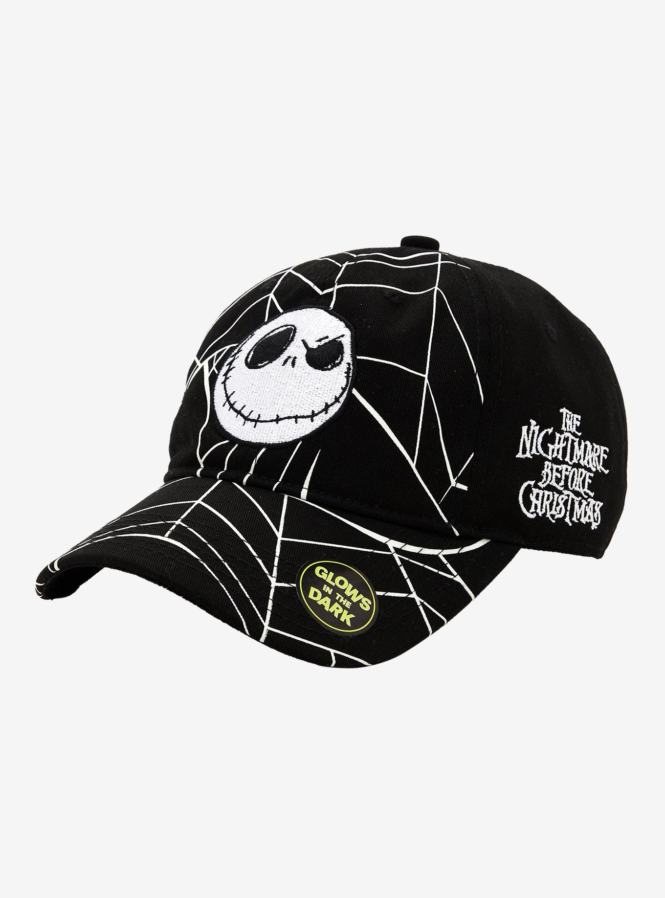 The Nightmare Before Christmas Jack Web Glow-In-The-Dark Dad Cap, , alternate