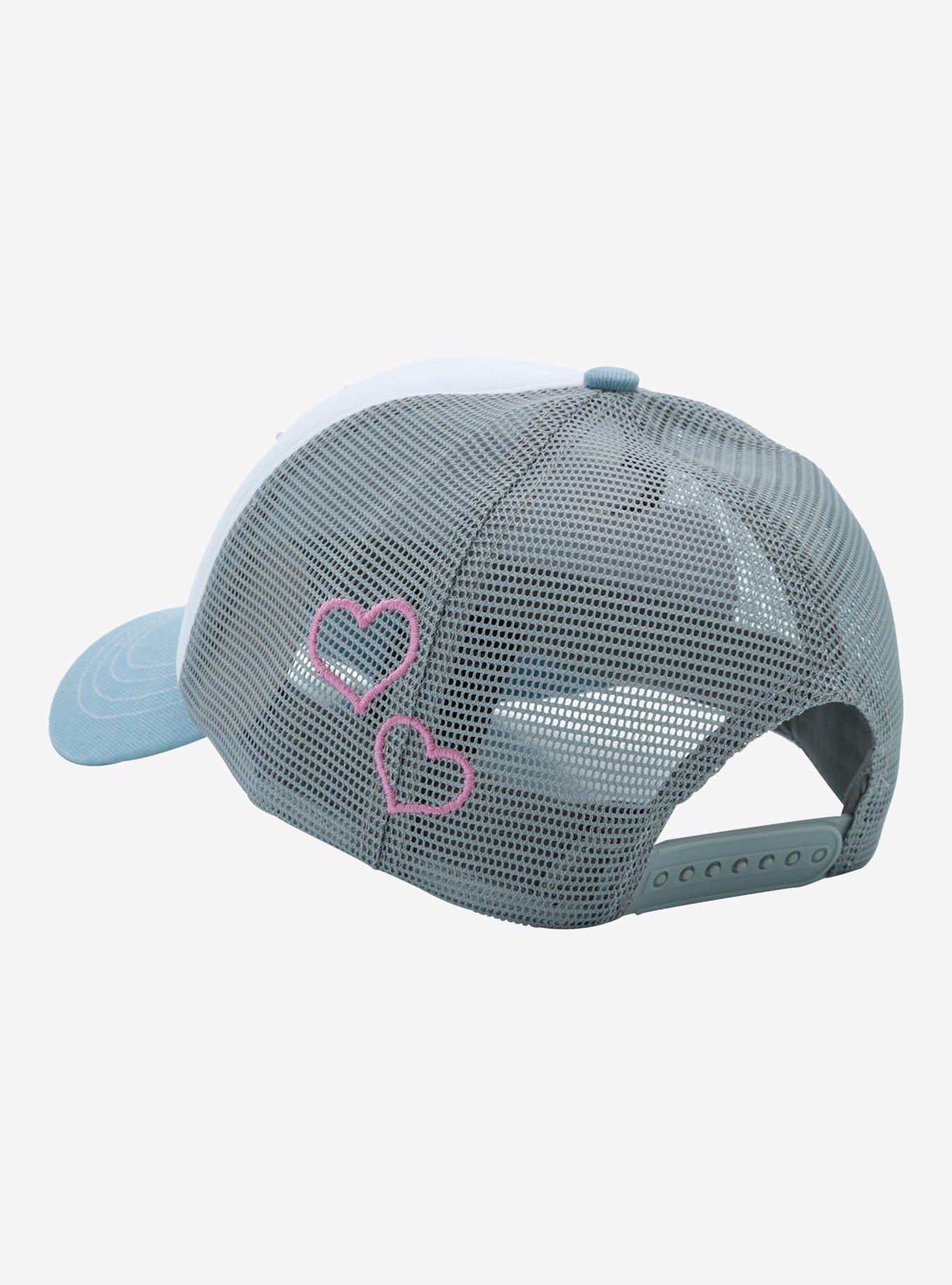 Winged Devil Heart Rhinestone Trucker Hat, , alternate
