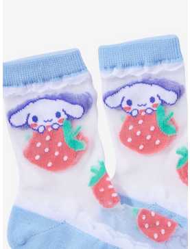 Cinnamoroll Strawberry Mesh Ankle Socks, , hi-res