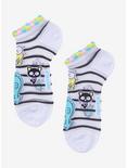 Hello Kitty And Friends Stripe No-Show Mesh Socks, , alternate