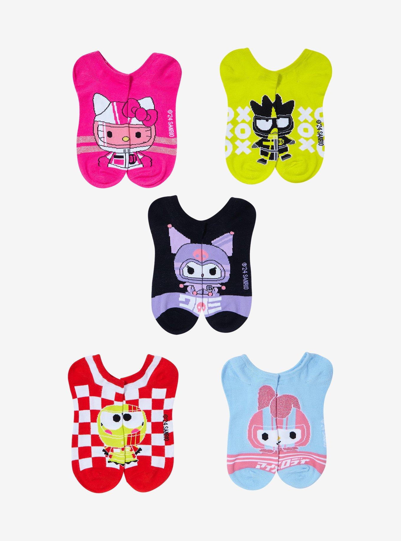 Hello Kitty And Friends Racers No-Show Socks 5 Pair, , hi-res