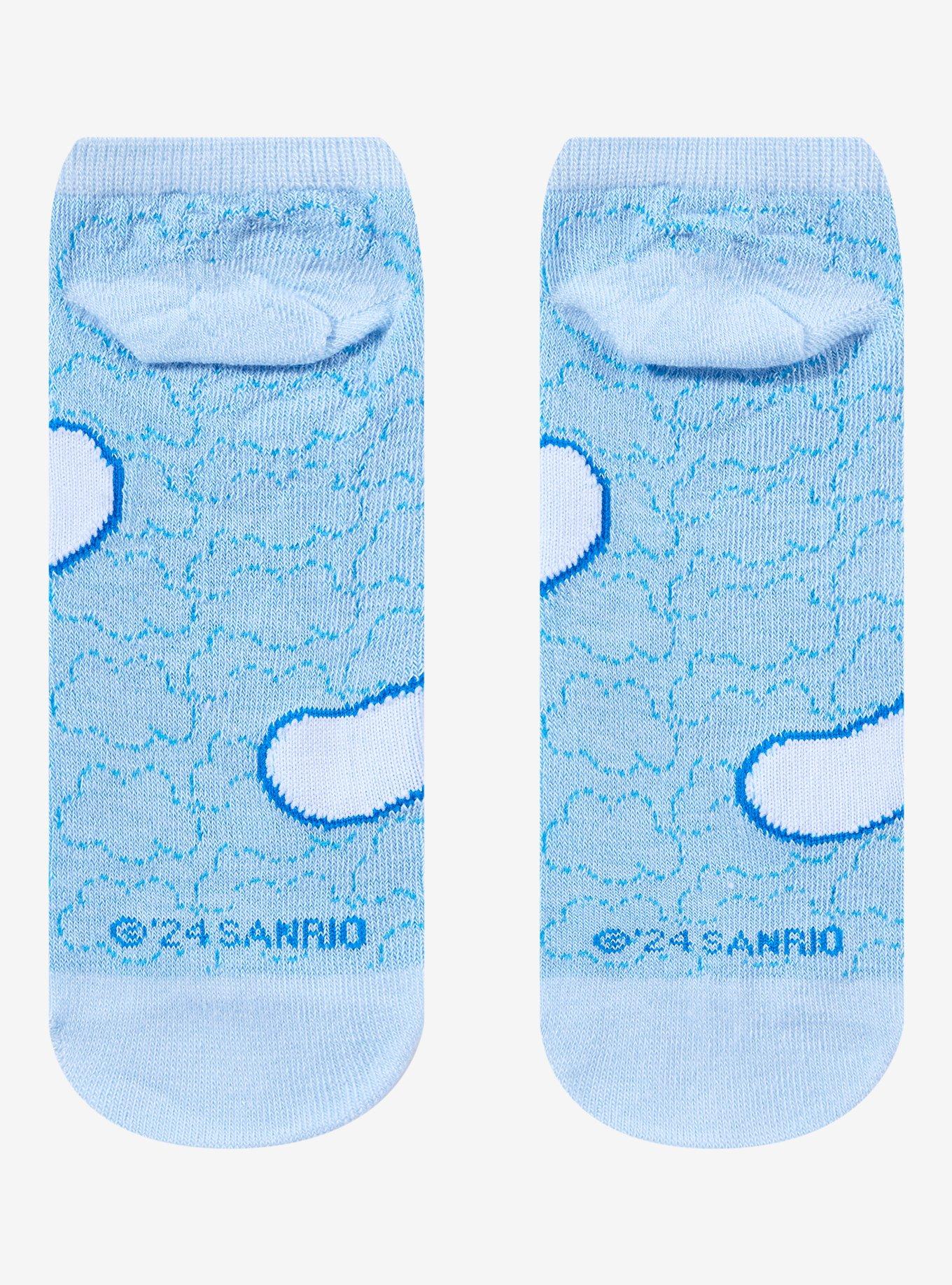 Cinnamoroll Cloud Outline No-Show Socks, , alternate