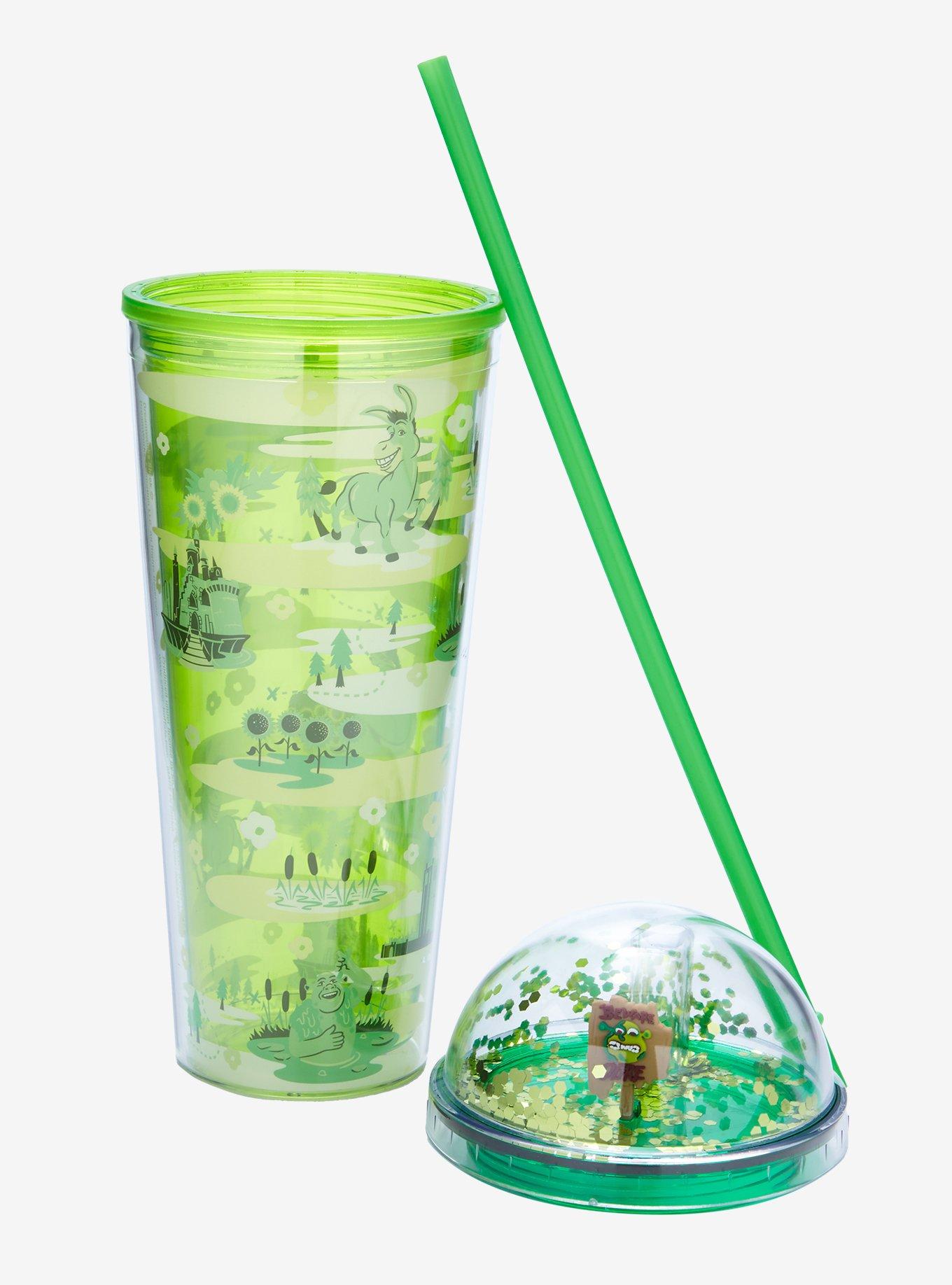 DreamWorks Shrek Swamp Icons Allover Print Carnival Cup with Dome Lid