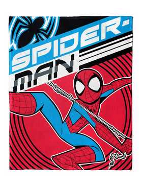 Marvel Spider-Man Speedy Swing Silk Touch Throw With Cloud Pillow, , hi-res