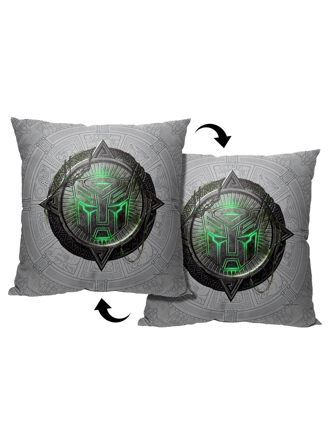 Transformers: Rise Of The Beasts Autobot Shield Printed Throw Pillow, , hi-res