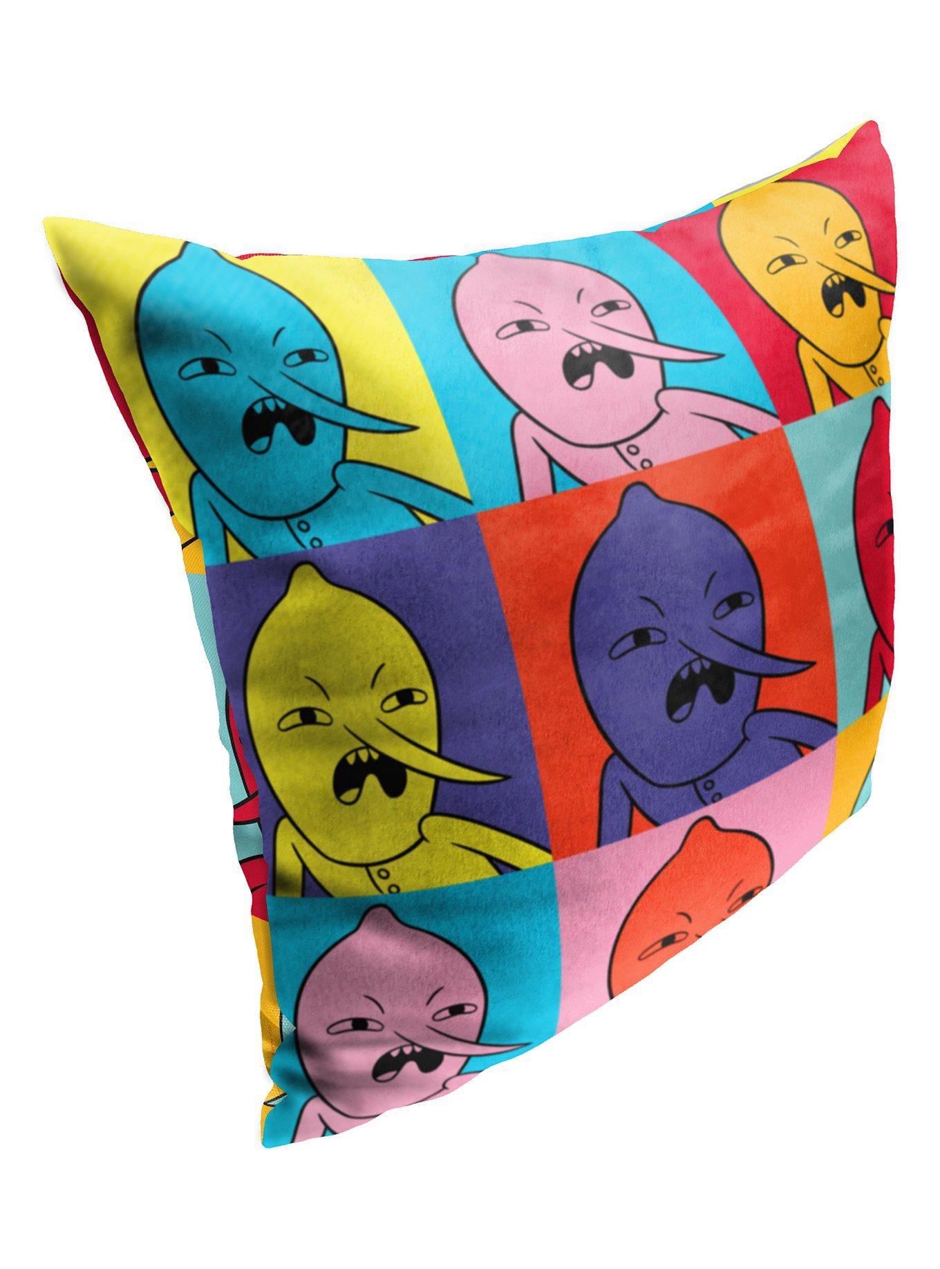 Adventure Time Lemon Squares Printed Throw Pillow, , hi-res