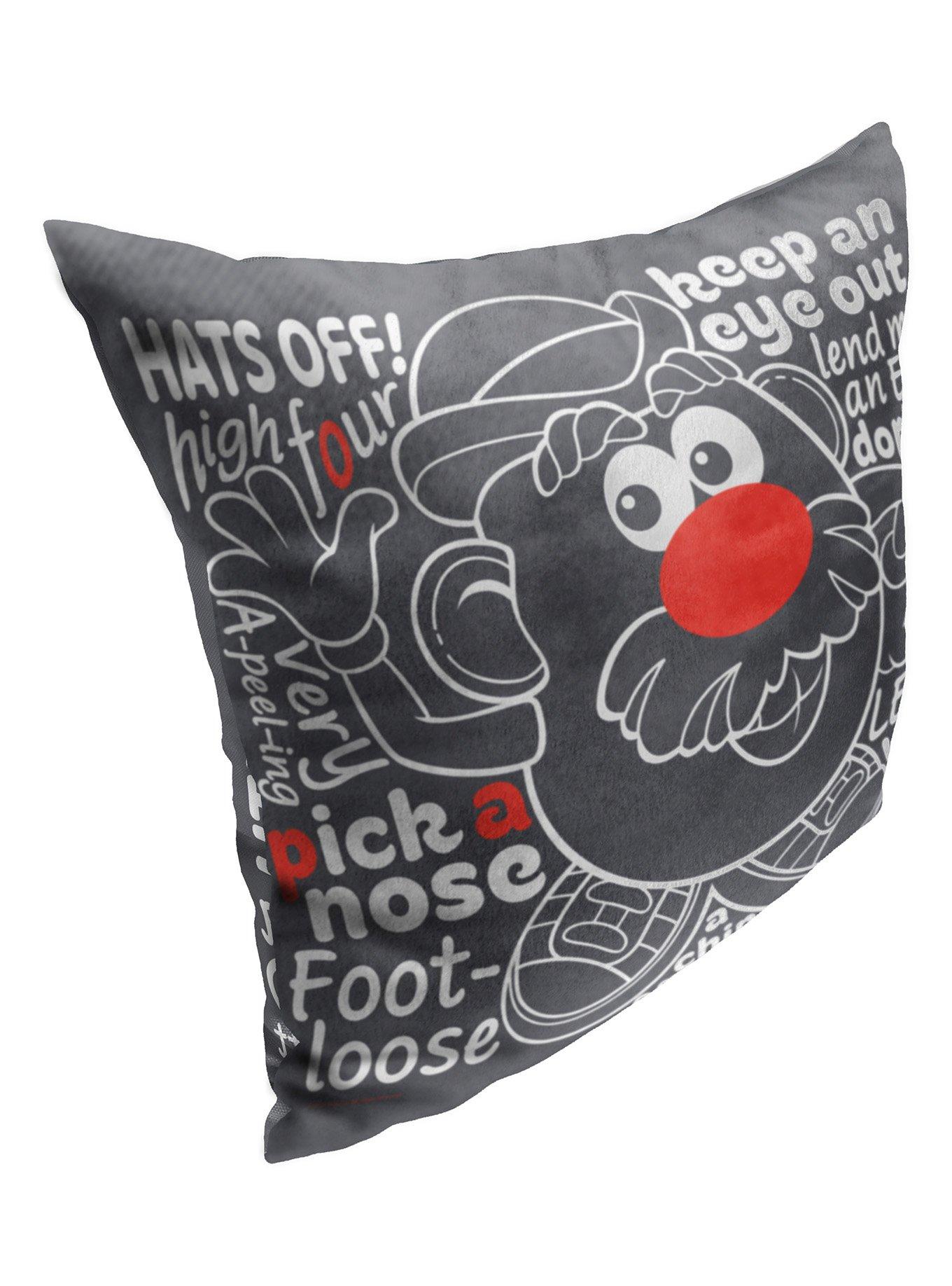 Disney Pixar Toy Story Mr Potato Head Phrases Printed Throw Pillow, , alternate