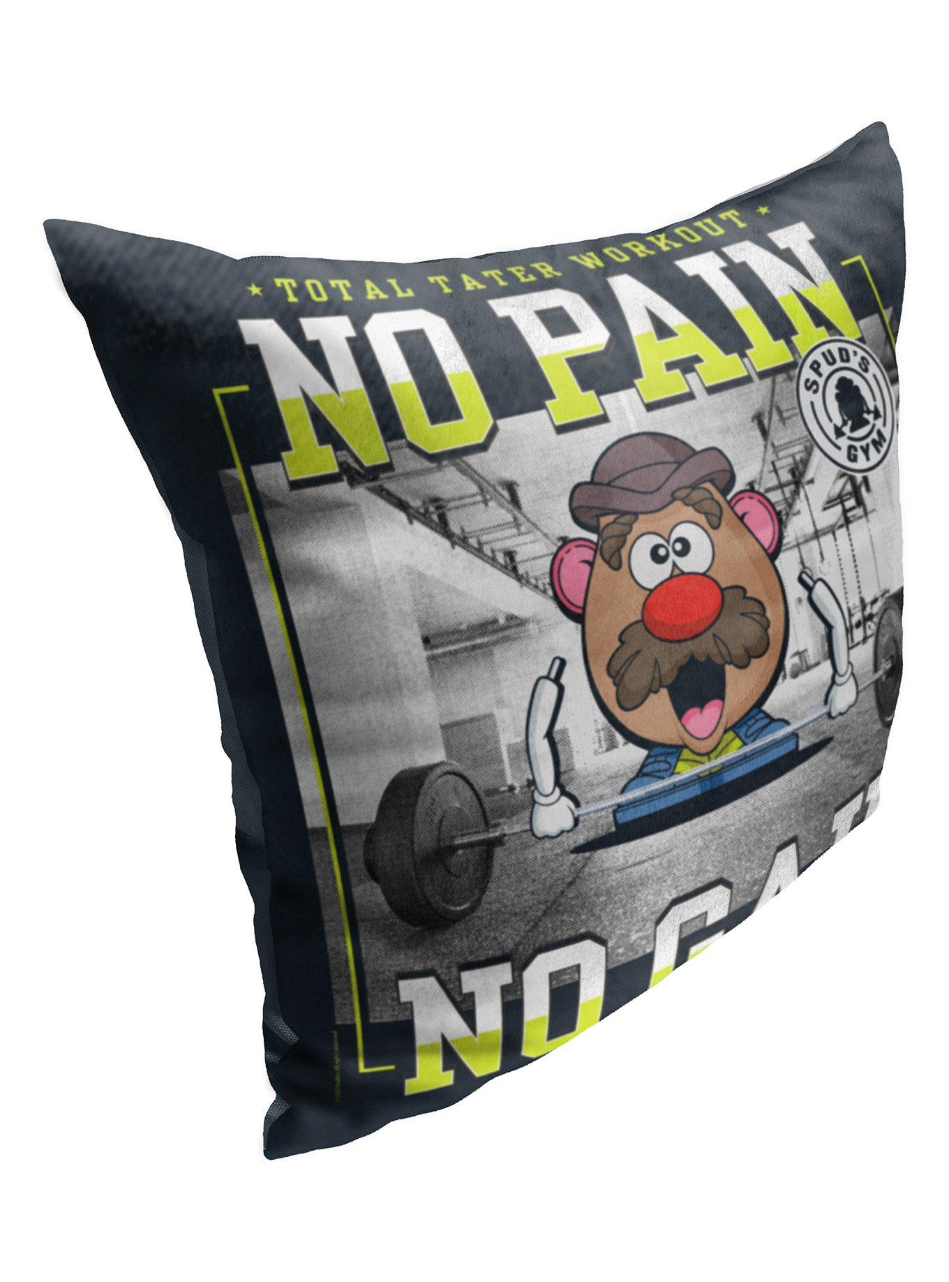 Disney Pixar Toy Story Mr Potato Head Tater Workout Printed Throw Pillow, , alternate