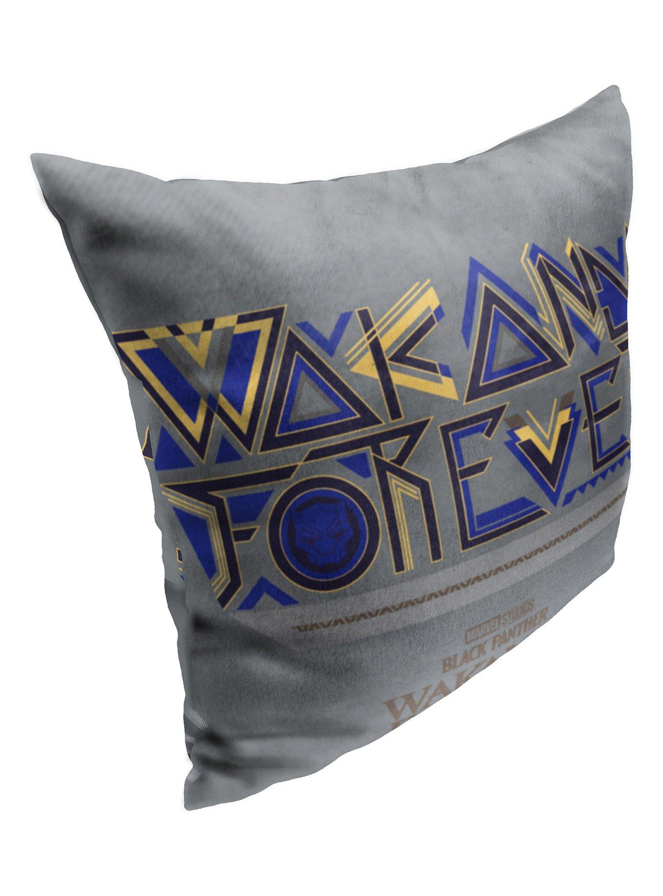 Marvel Black Panther Wakanda Forever Printed Throw Pillow, , hi-res