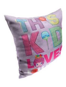 Candyland Love Lollipops Printed Throw Pillow, , hi-res