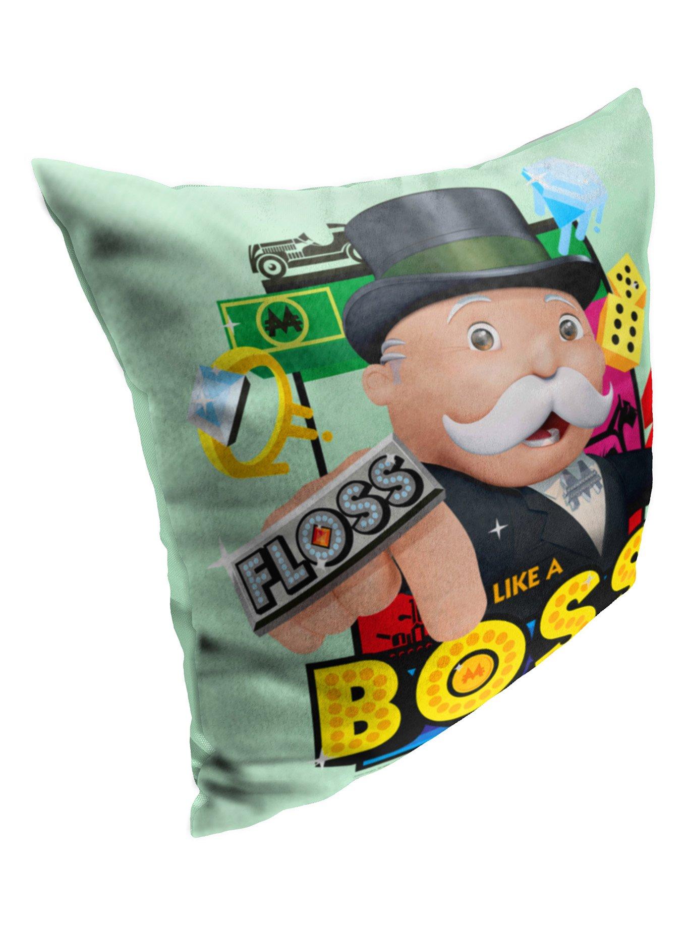 Monopoly Floss Like A Boss Printed Throw Pillow, , alternate