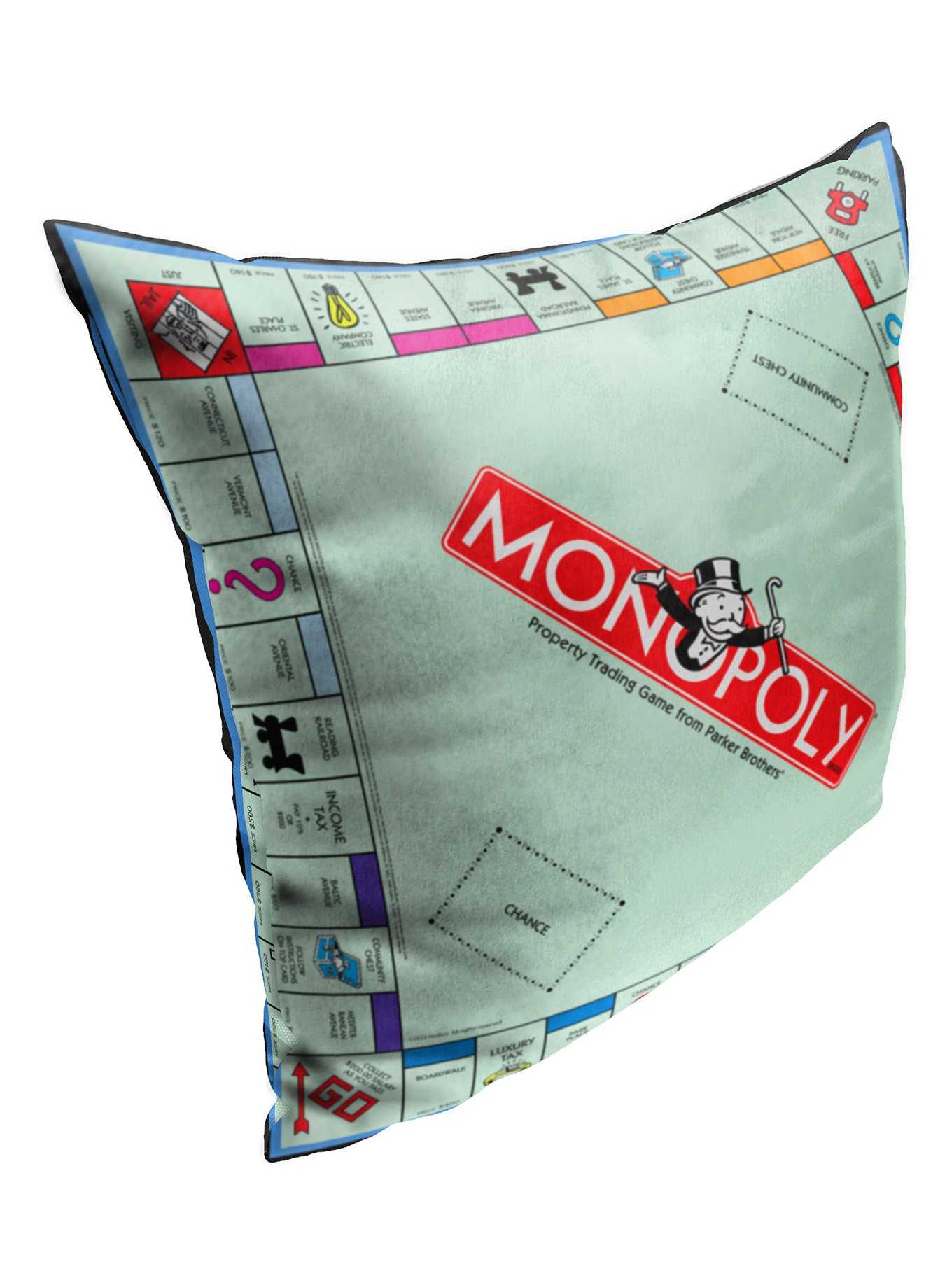 Monopoly Board Printed Throw Pillow, , hi-res