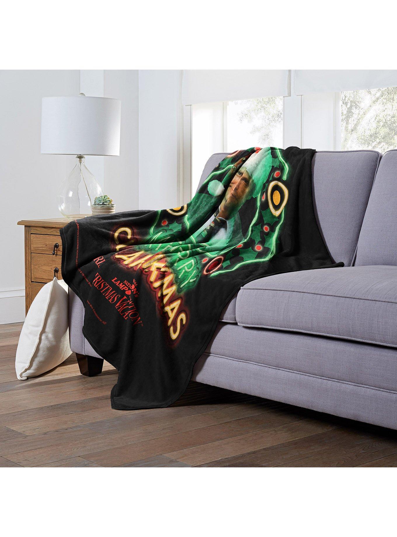 National Lampoon's Christmas Vacation Neon Clarkmas Silk Touch Throw Blanket, , alternate