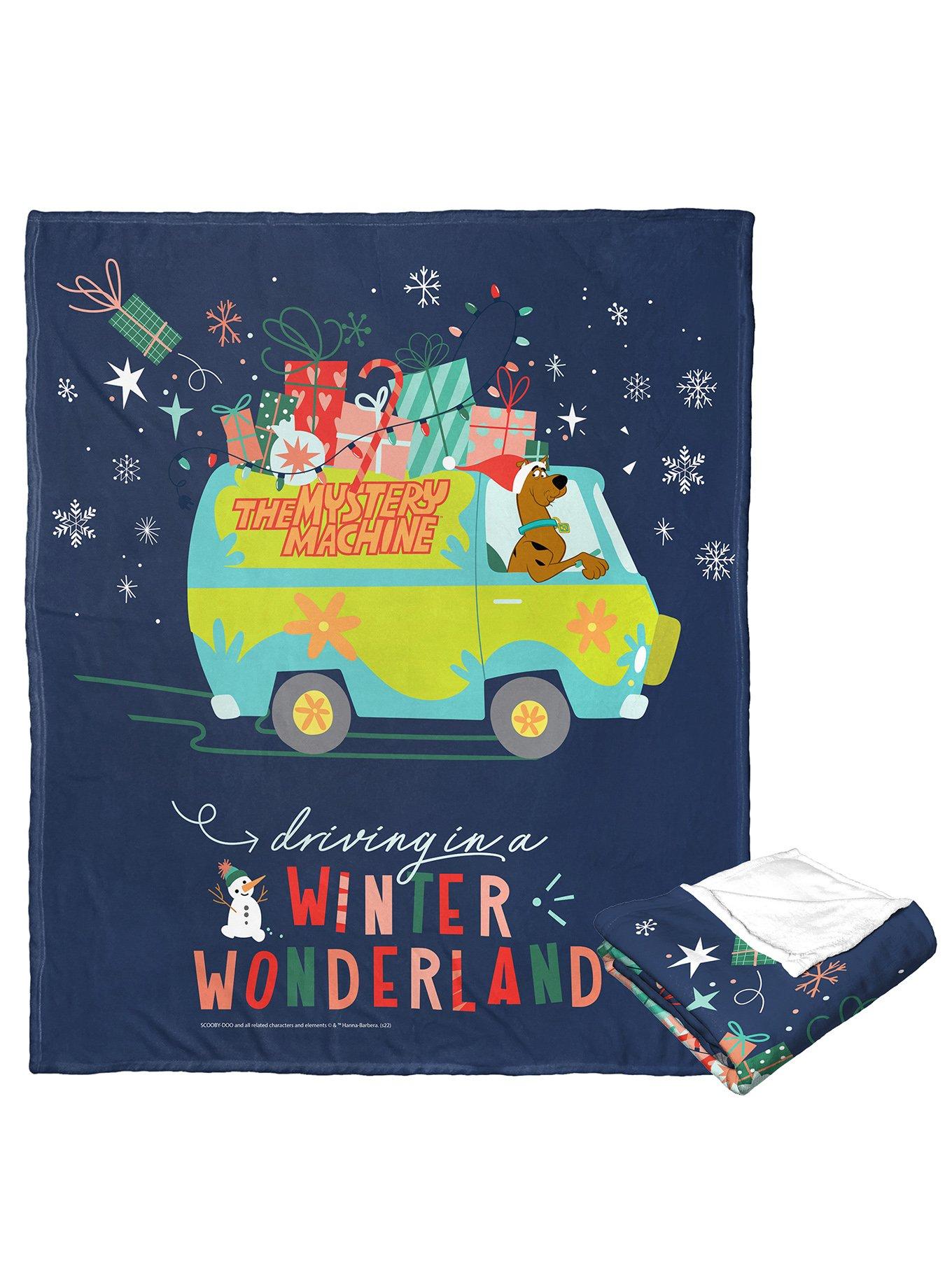 Scooby-Doo! Driving In A Winter Wonderland Silk Touch Throw Blanket, , hi-res