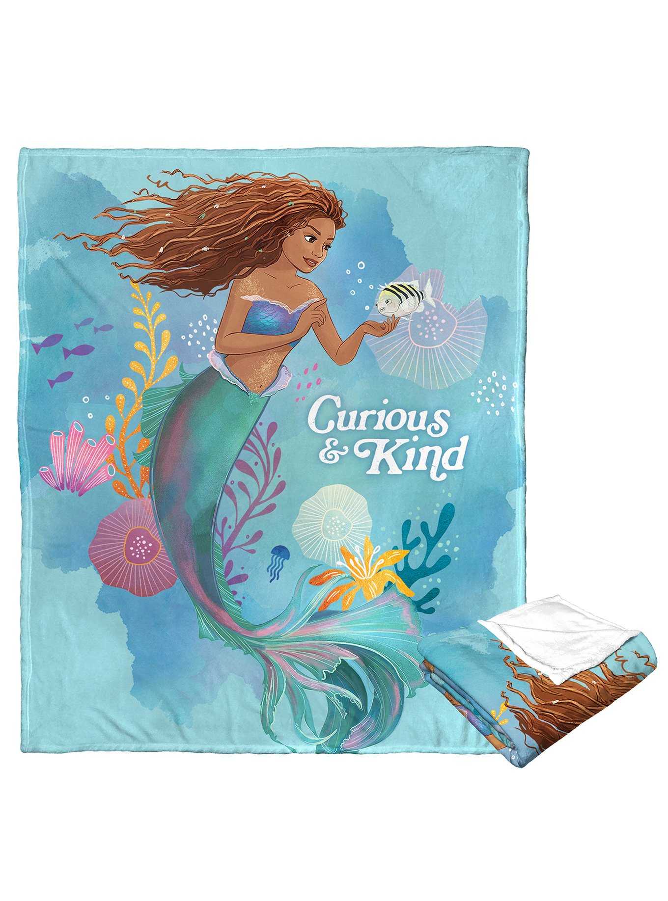 Disney The Little Mermaid Curious And Kind Silk Touch Throw, , hi-res