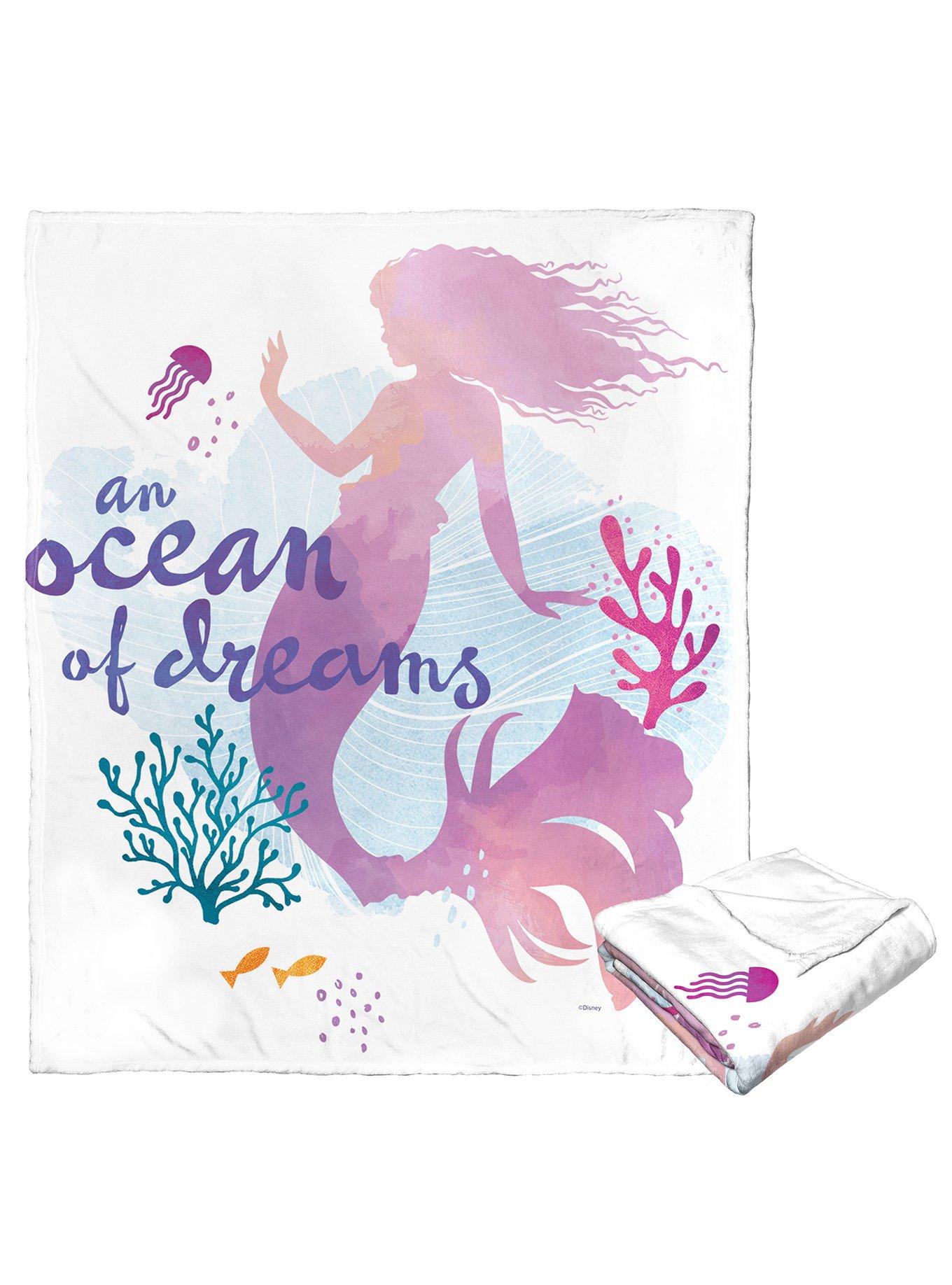Disney The Little Mermaid Ocean Of Dreams Silk Touch Throw, , alternate