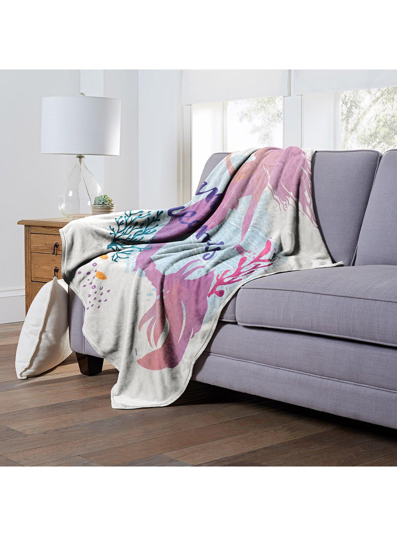 Disney The Little Mermaid Ocean Of Dreams Silk Touch Throw, , alternate