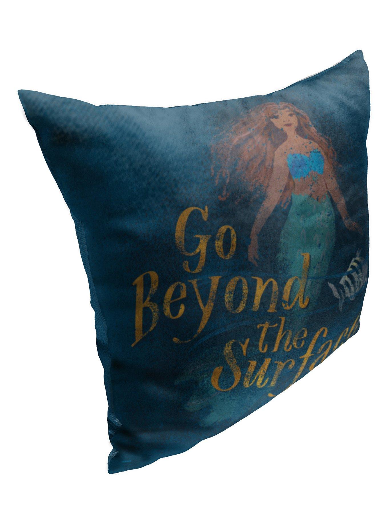 Disney The Little Mermaid Beyond The Surface Printed Throw Pillow, , alternate