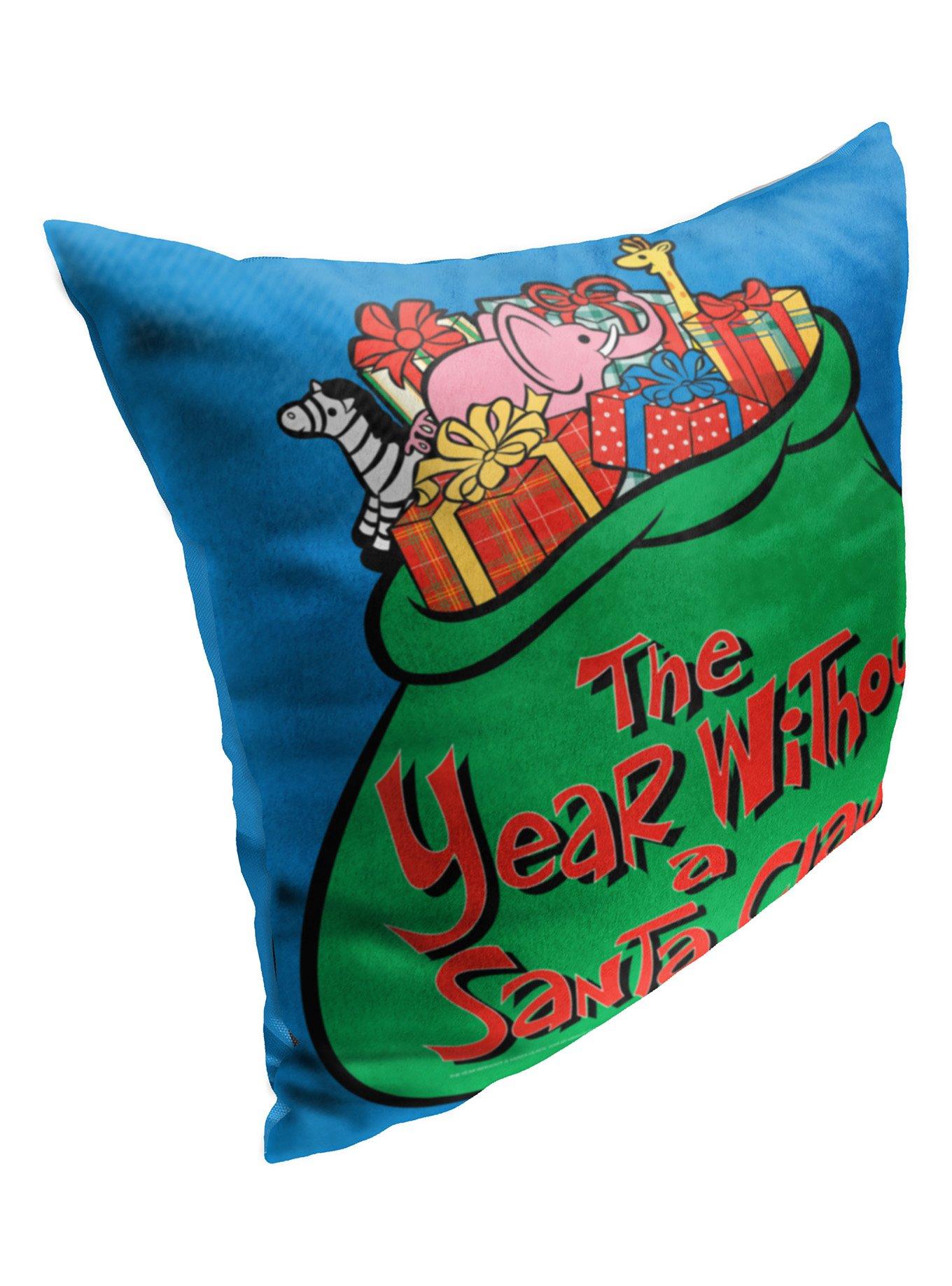 Year Without A Santa Claus Bag Of Toys Printed Throw Pillow, , alternate