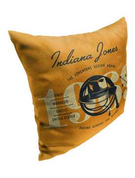 Disney Indiana Jones Dial Of Destiny Adventure Begins Again Printed Throw Pillow, , hi-res