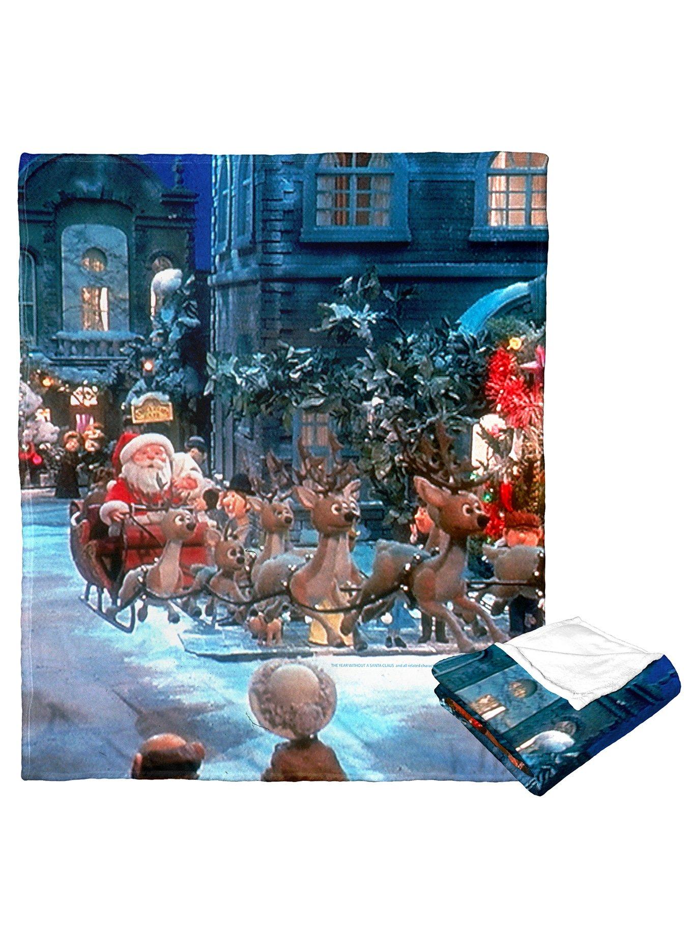 The Year Without A Santa Claus Down Santa Claus Lane Silk Touch Throw, , hi-res