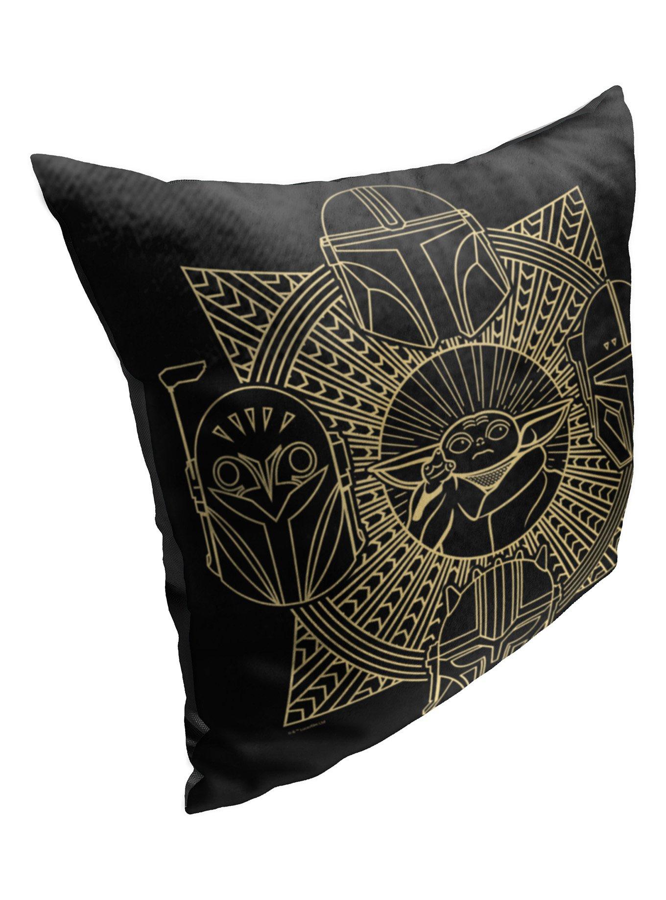 Star Wars The Mandalorian Golden Group Printed Pillow, , alternate