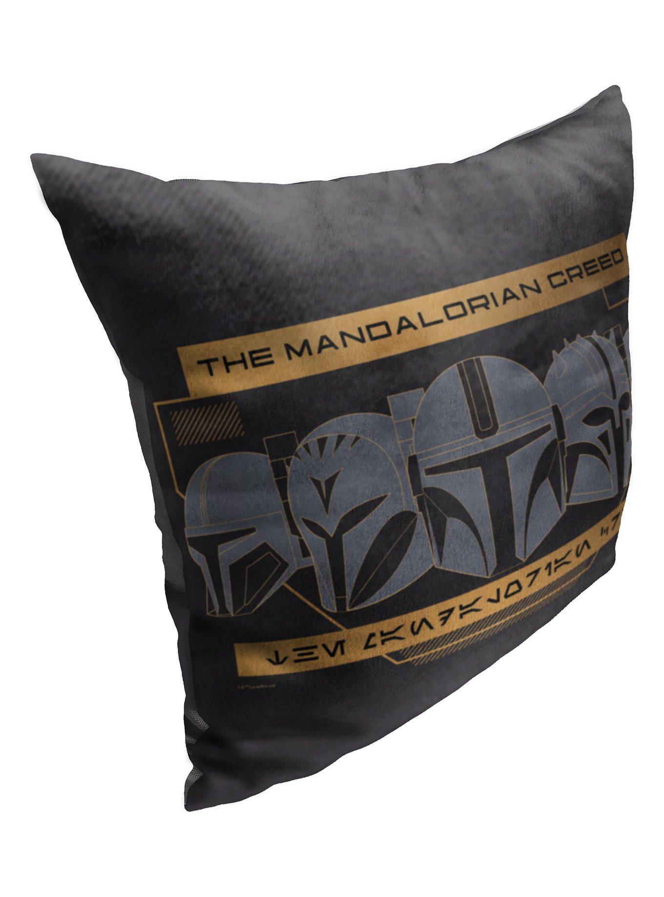 Star Wars The Mandalorian Mandalorian Creed Printed Pillow, , alternate