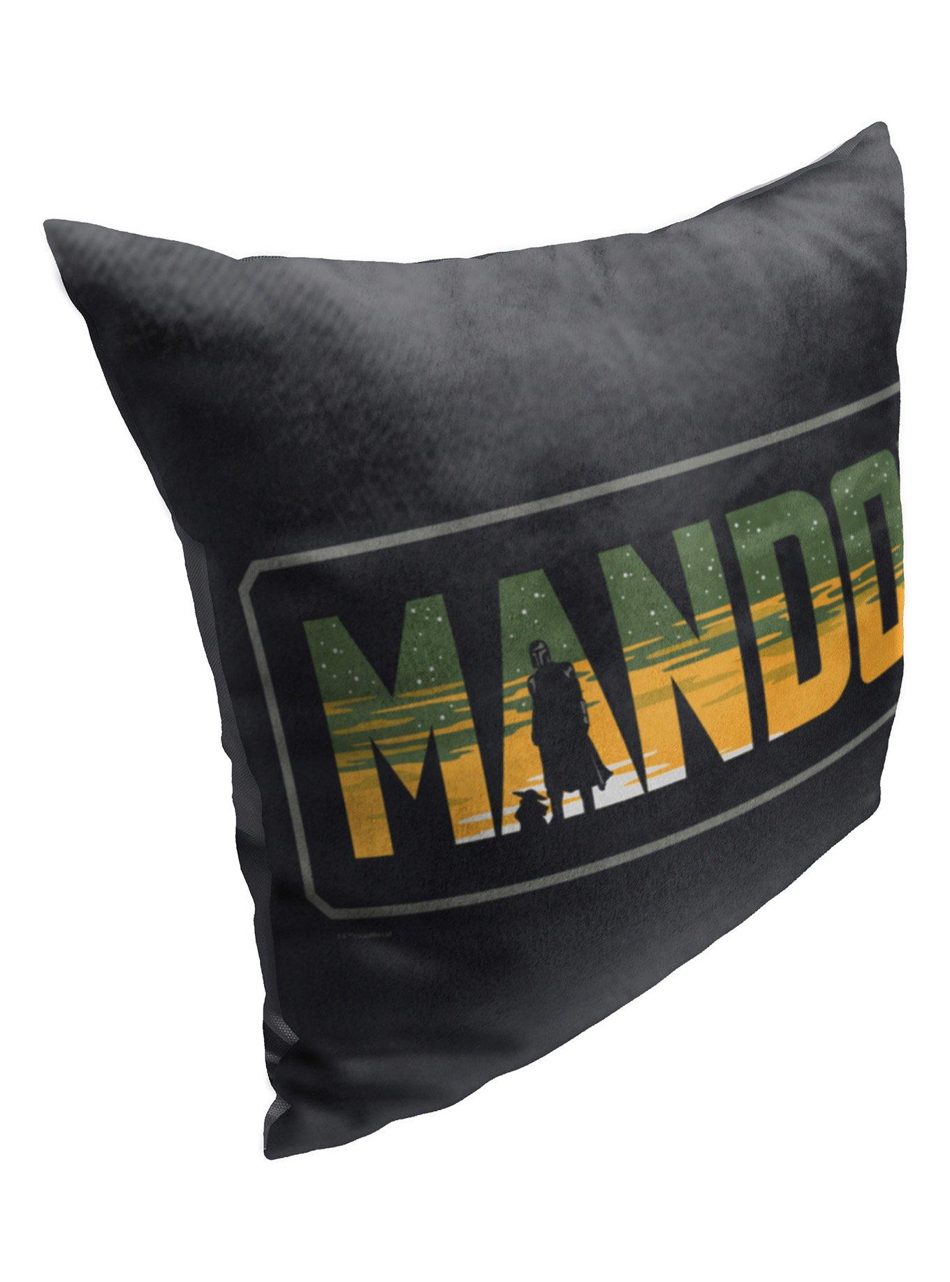 Star Wars The Mandalorian Mando Printed Pillow, , alternate