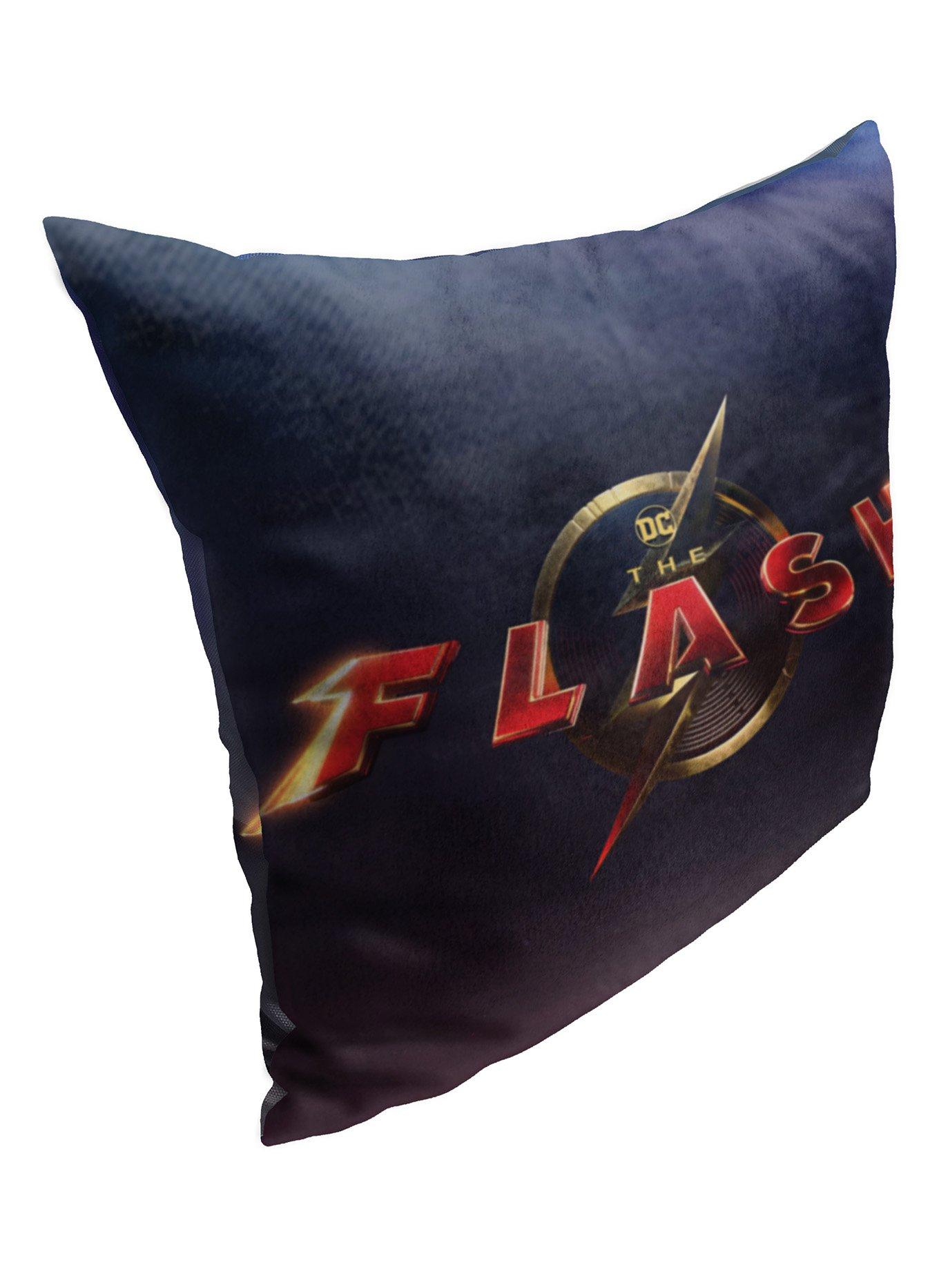 DC The Flash Movie Title Printed Pillow