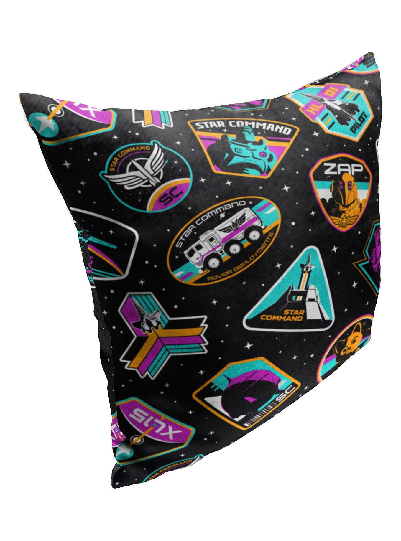 Disney Pixar Lightyear Galactic Patches Printed Throw Pillow, , alternate