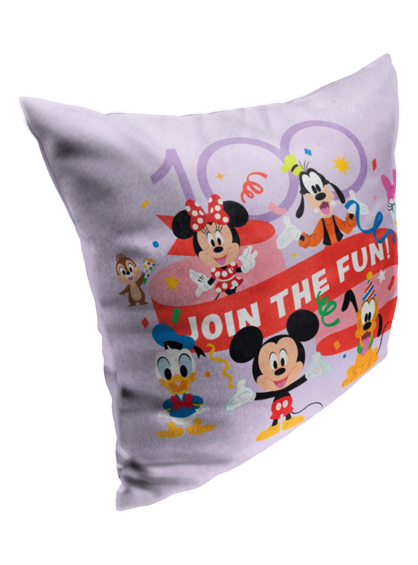 Disney100 Mickey Mouse Join The Fun Printed Pillow, , alternate