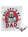Star Wars The Mandalorian Galaxy Dad Silk Touch Throw Blanket, , alternate