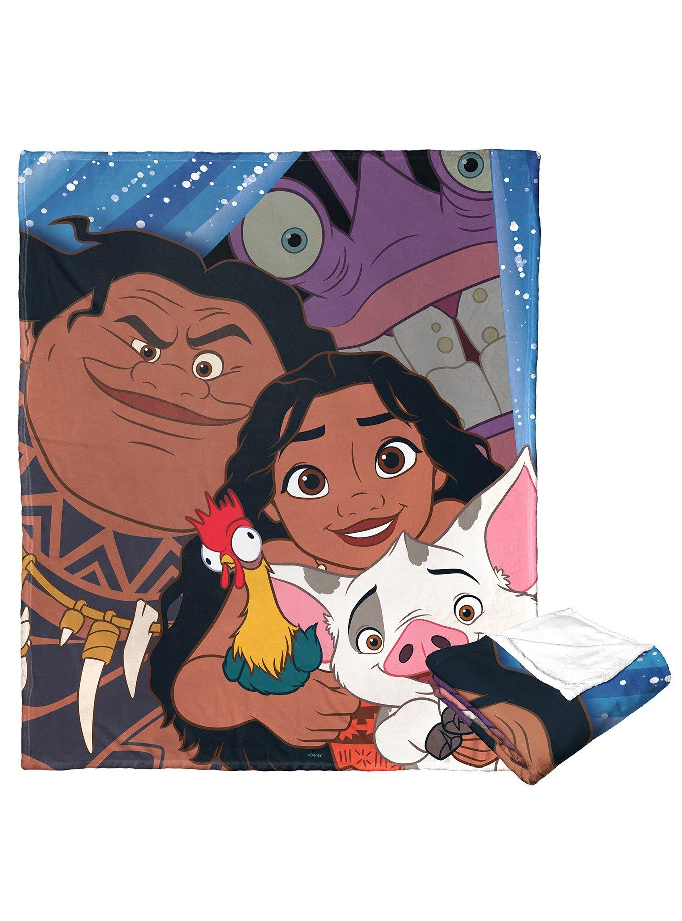 Disney100 Moana Group Silk Touch Throw Blanket, , hi-res