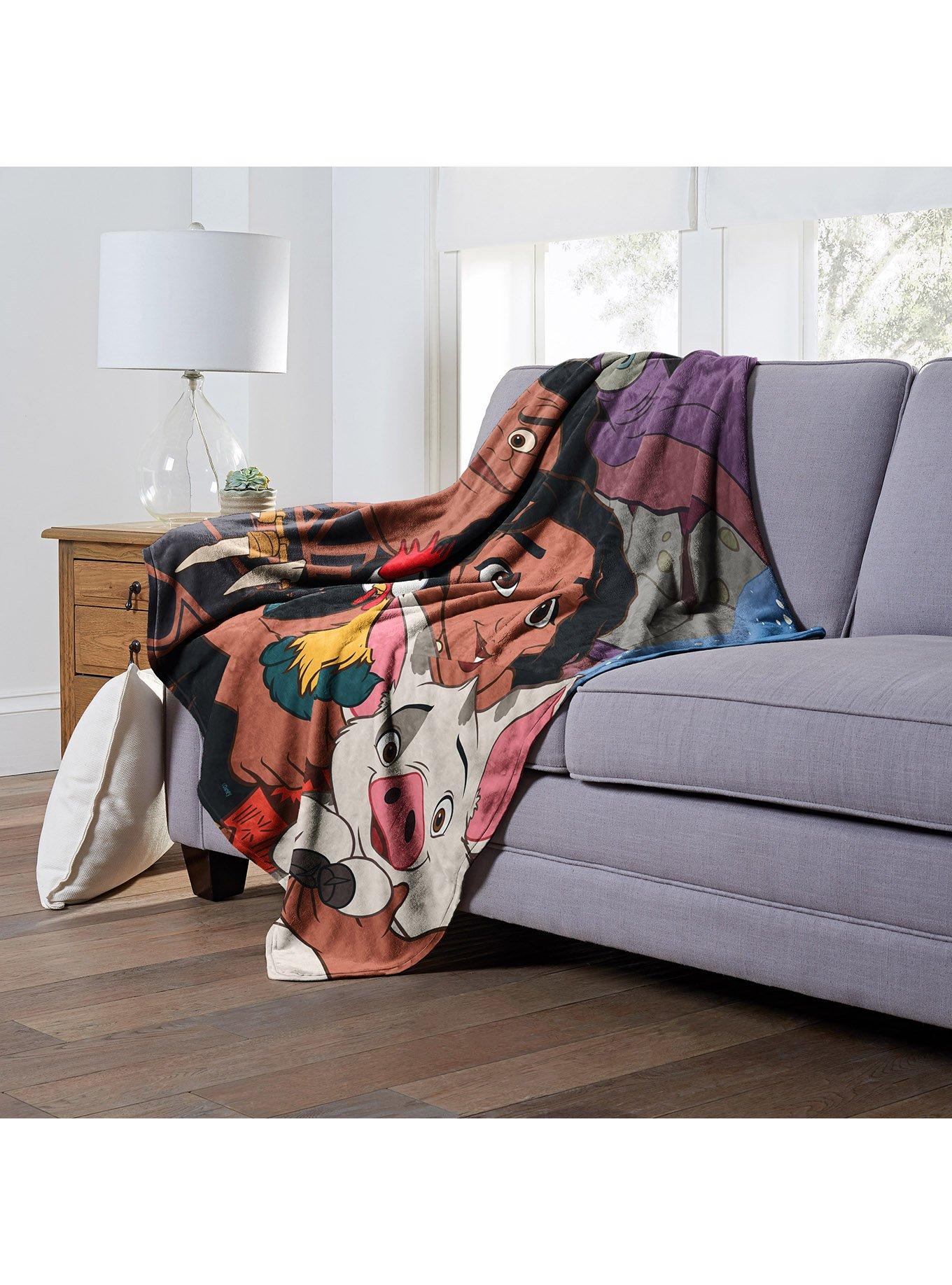 Disney100 Moana Group Silk Touch Throw Blanket, , alternate