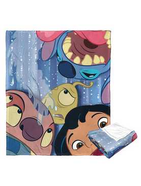 Disney100 Lilo And Stitch Ohana Silk Touch Throw Blanket, , hi-res