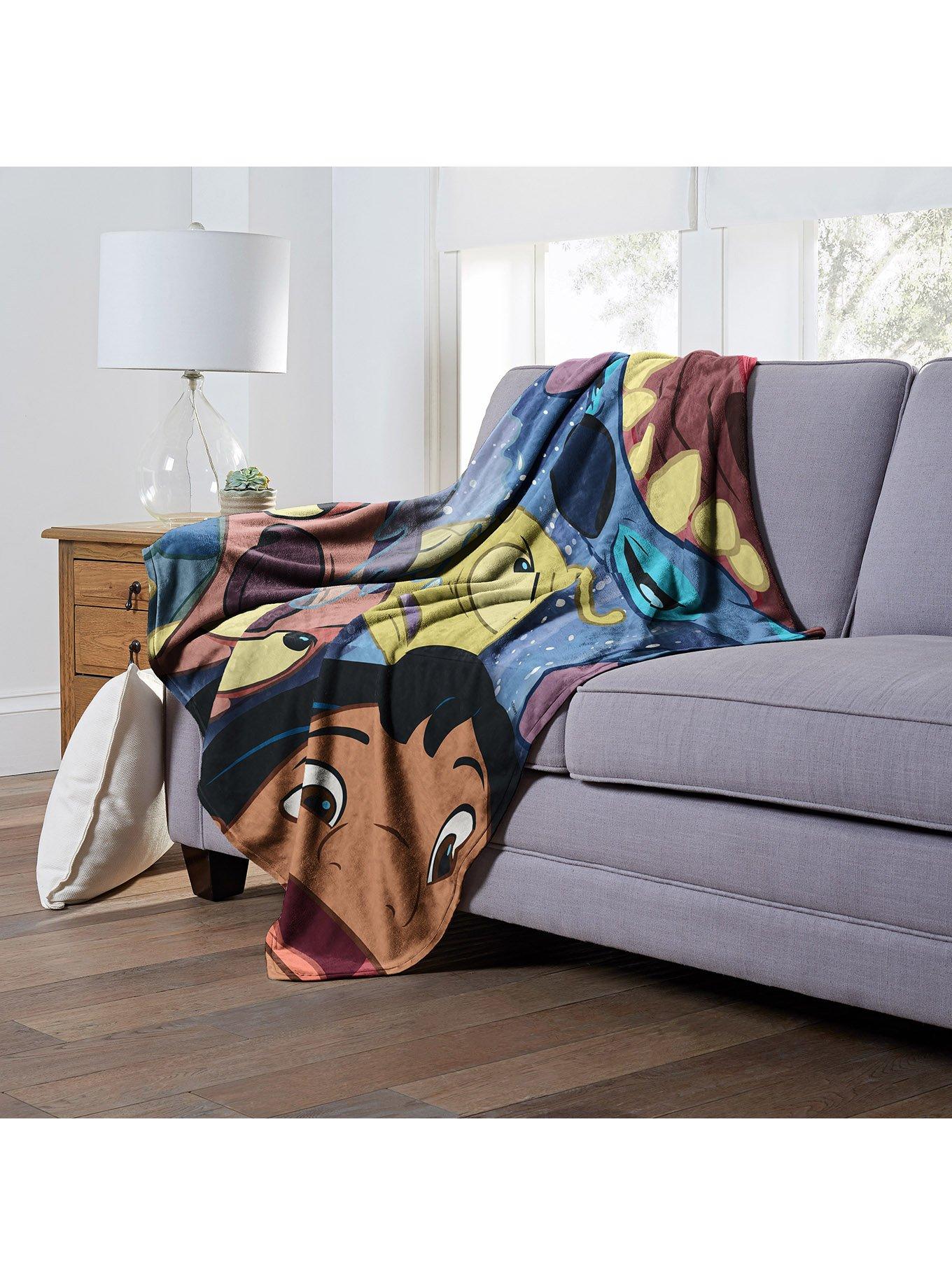 Disney100 Lilo And Stitch Ohana Silk Touch Throw Blanket, , alternate