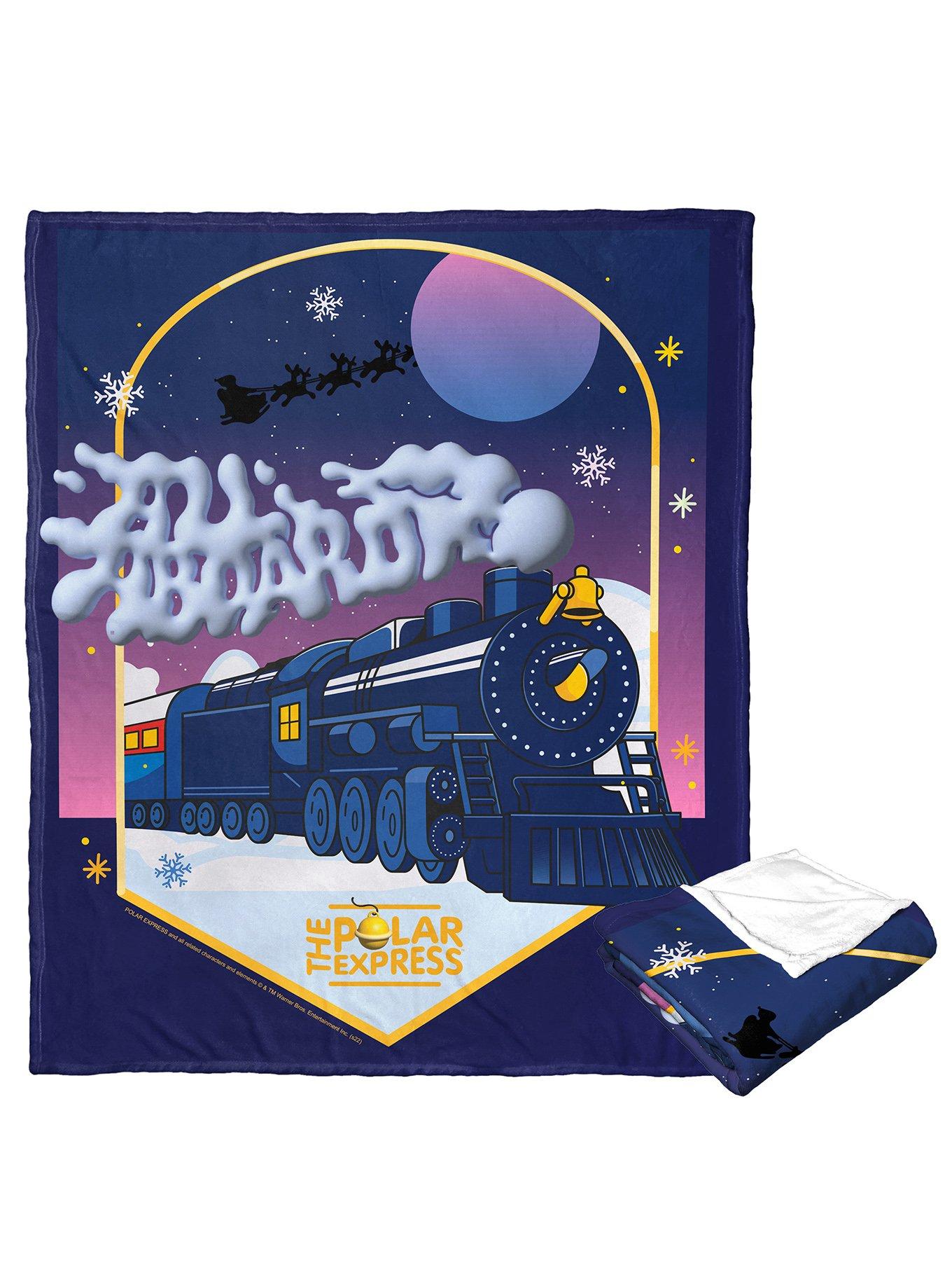 The Polar Express All Aboard Silk Touch Throw Blanket, , hi-res