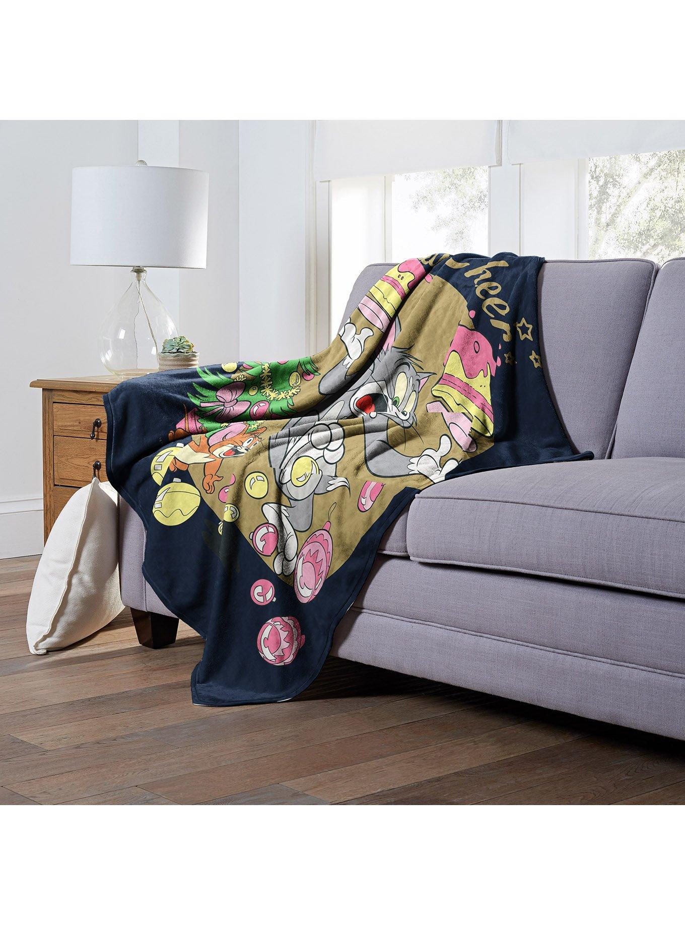 Tom And Jerry Holiday Cheer And Mischief Silk Touch Throw, , alternate