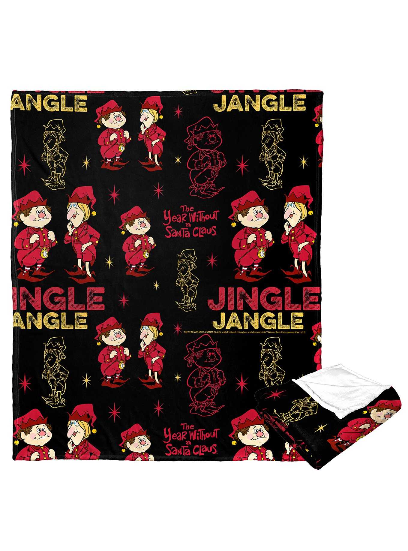 The Year Without A Santa Claus Jingle And Jangle Silk Touch Throw, , hi-res