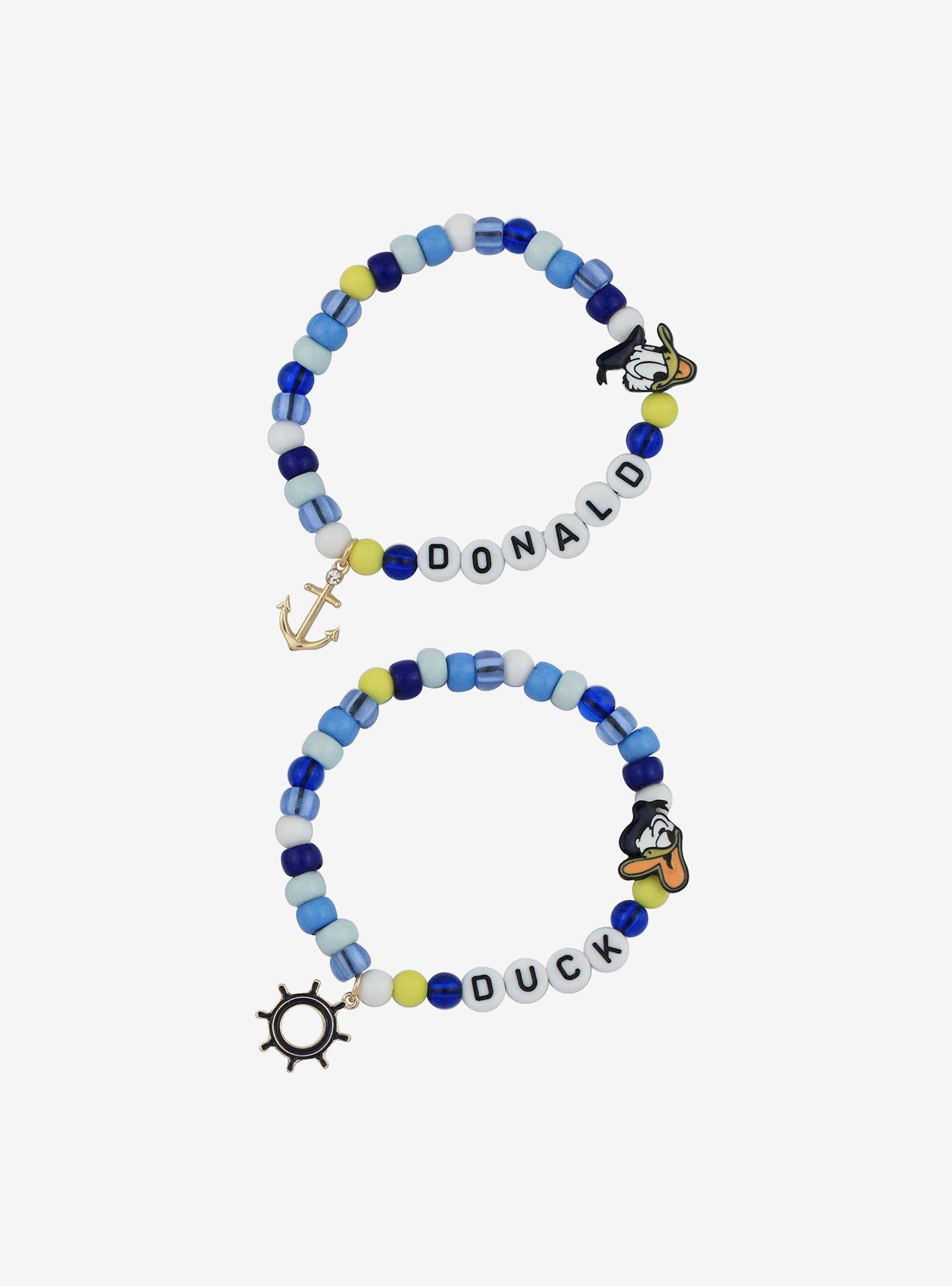 Her Universe Disney Donald Duck Best Friend Bead Bracelet Set, , alternate