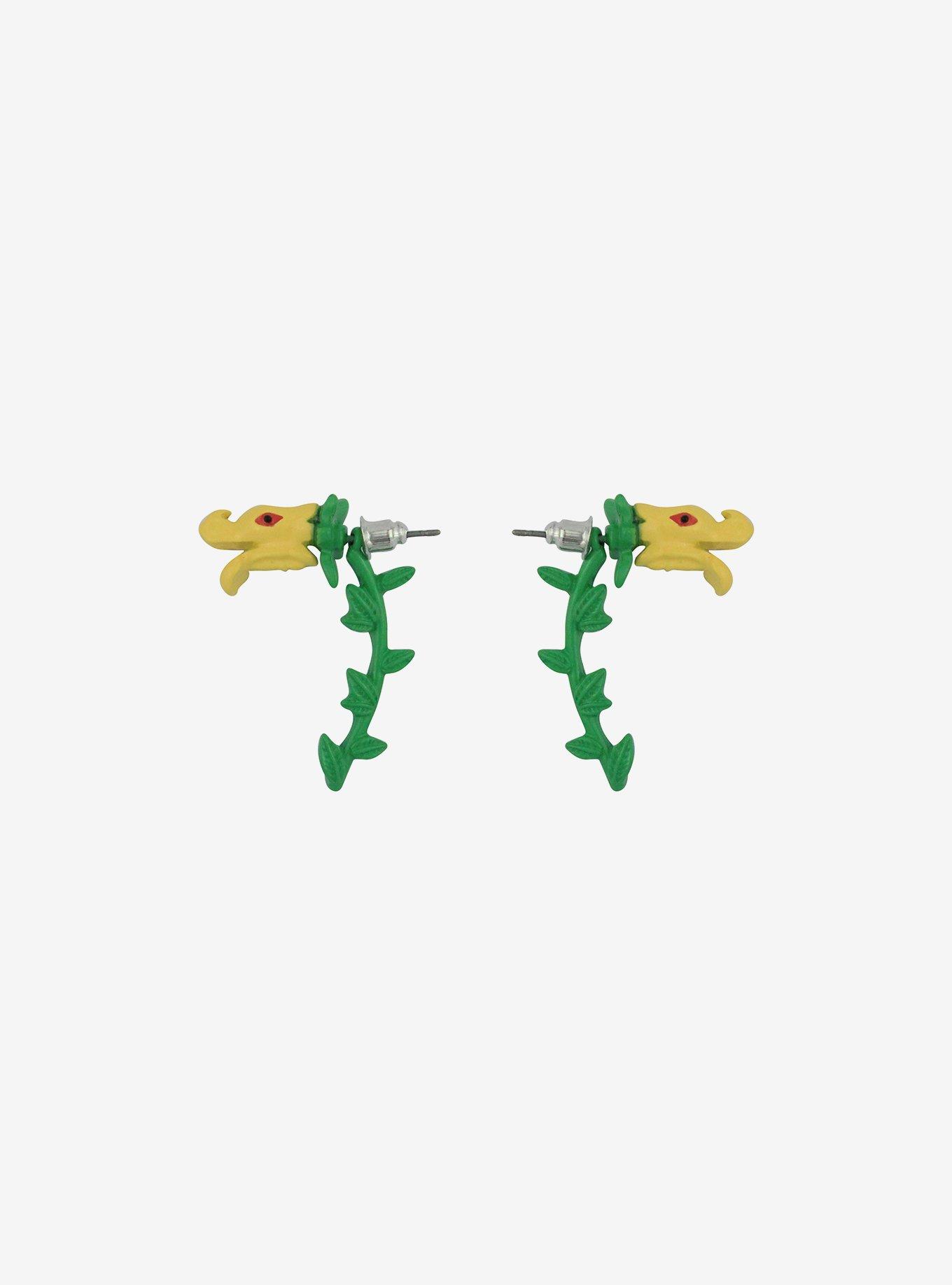 Coraline Snap Dragon Front/Back Earrings