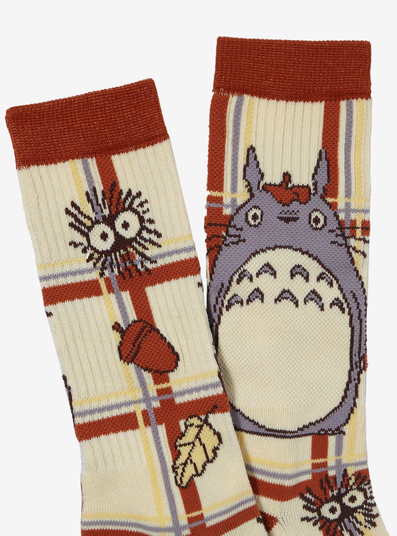 Studio Ghibli® My Neighbor Totoro Autumn Plaid Crew Socks, , hi-res