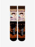 One Piece Luffy Live Action Wanted Poster Crew Socks, , alternate