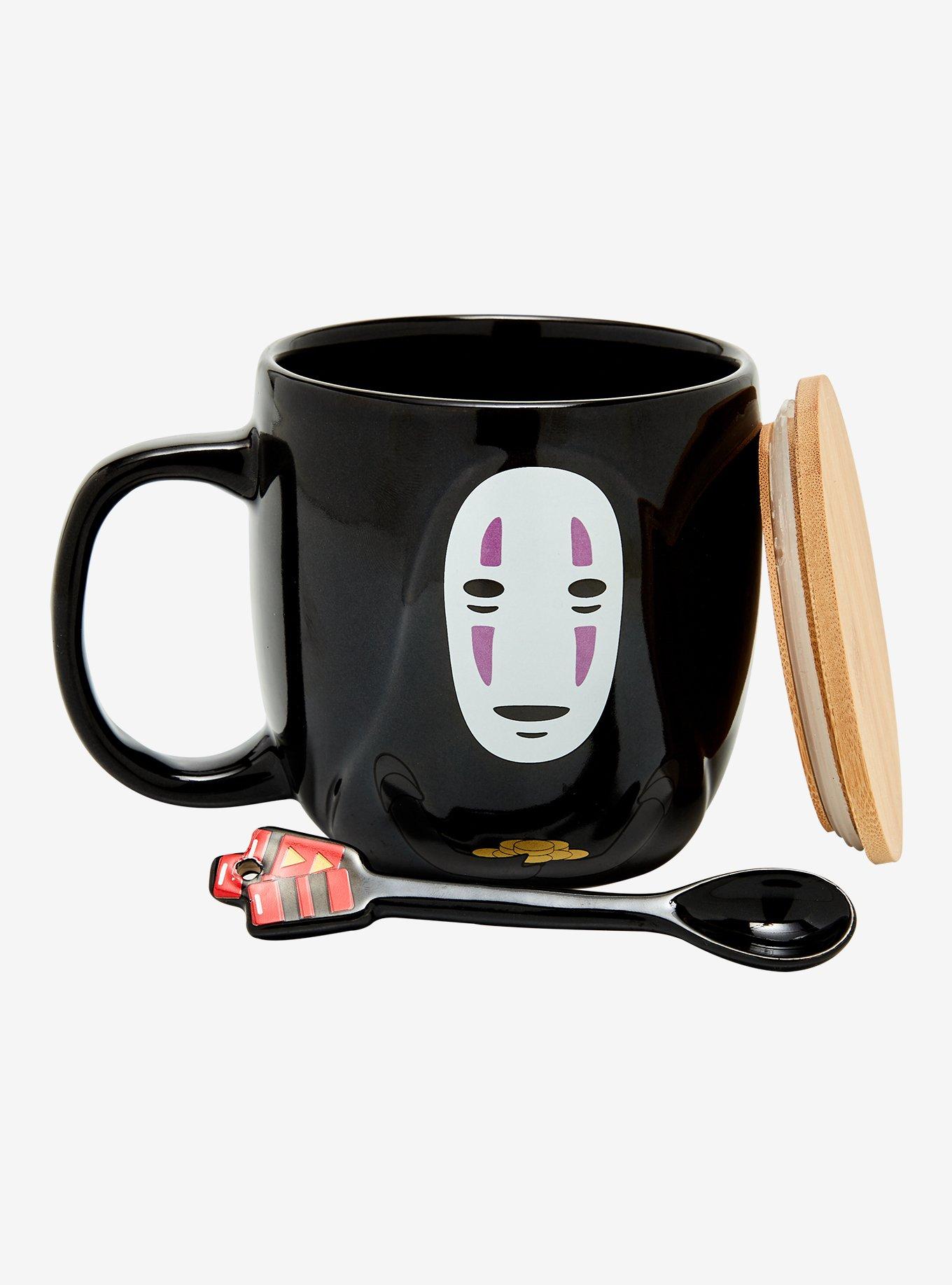 Studio Ghibli Spirited Away No-Face Mug with Lid & Spoon, , alternate