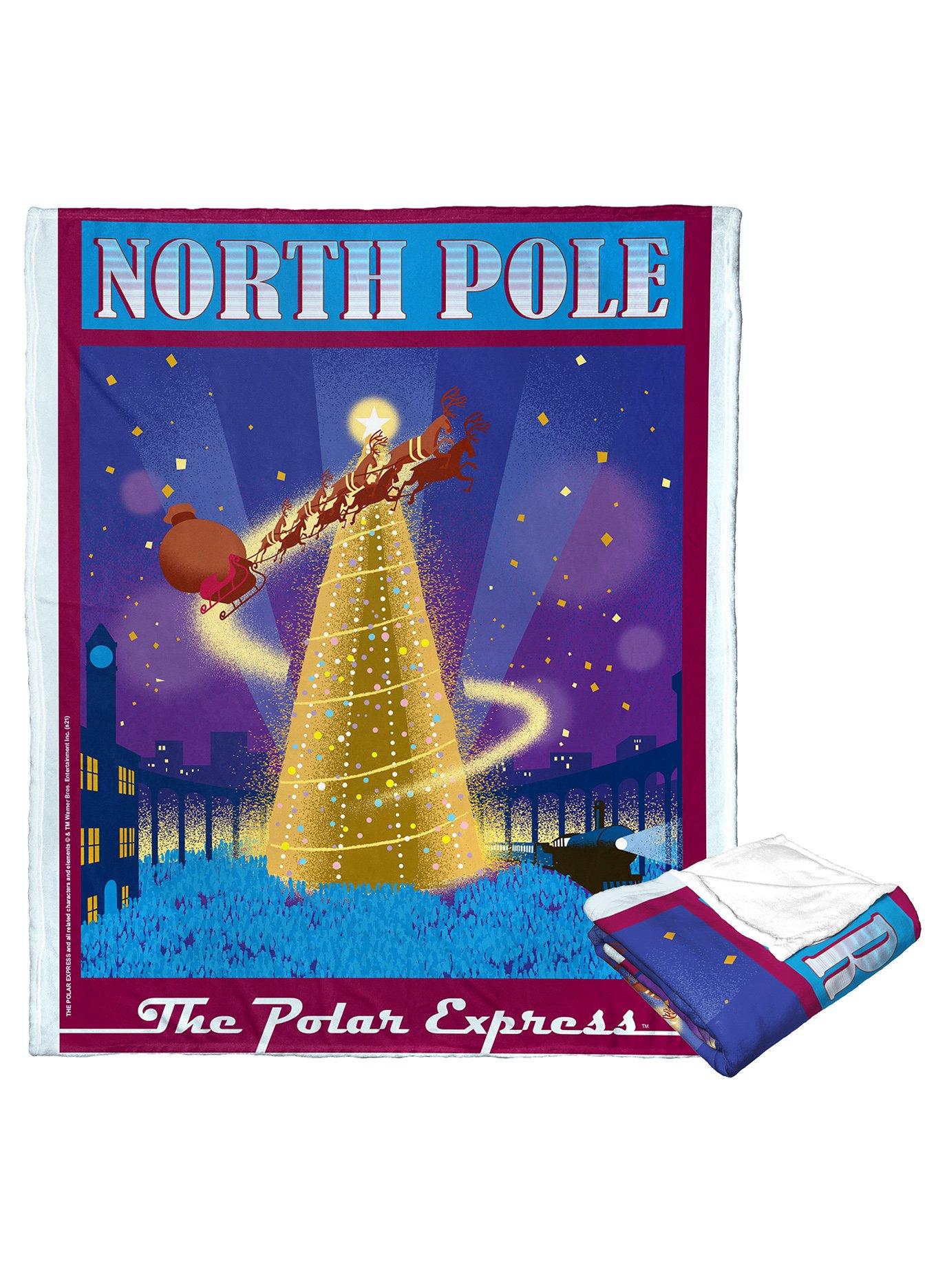 The Polar Express The North Pole Silk Touch Throw Blanket, , hi-res